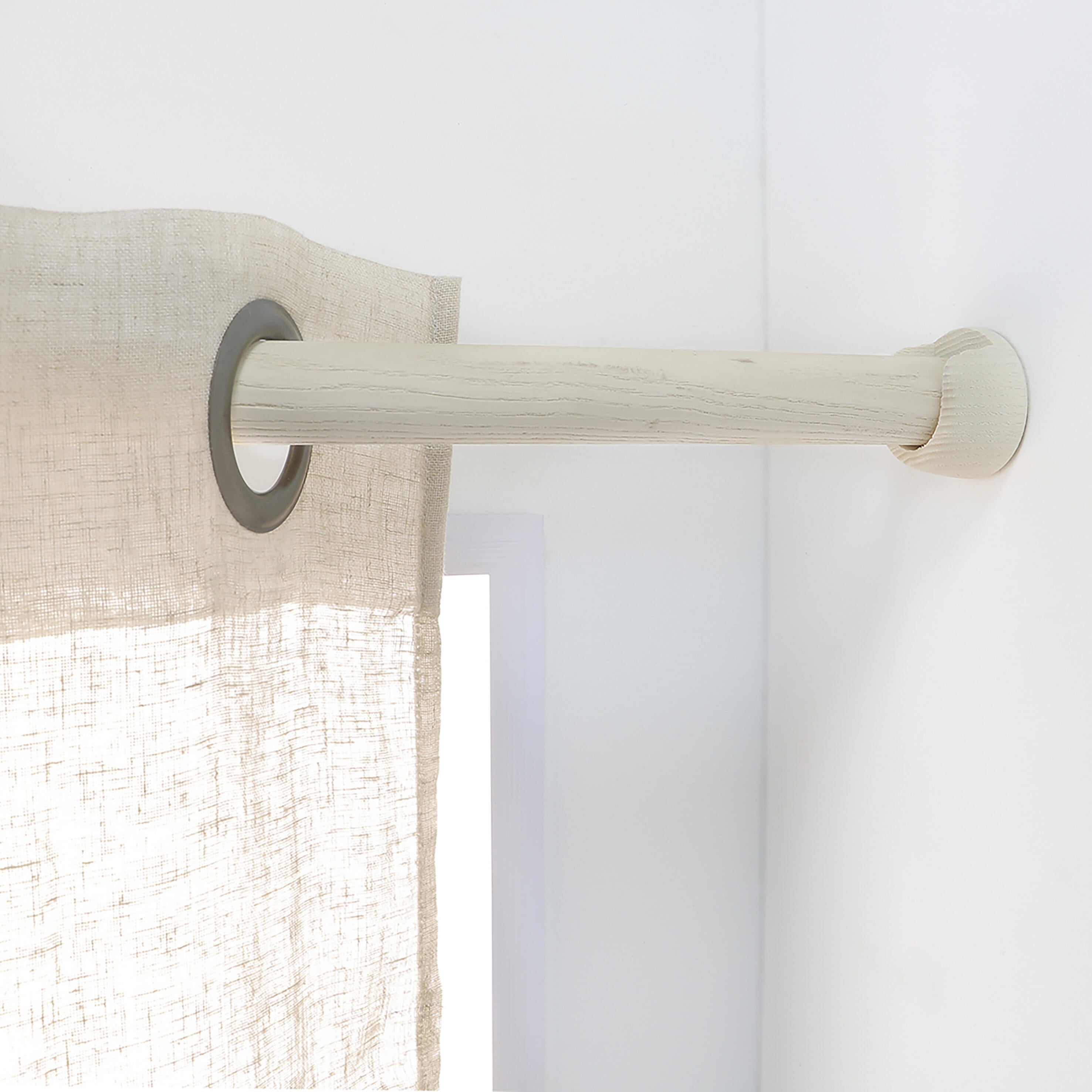 2 Soportes entre 2 paredes para barra diámetro 28 mm Bohème MOBOIS madera fijo 2.7 cm - 3
