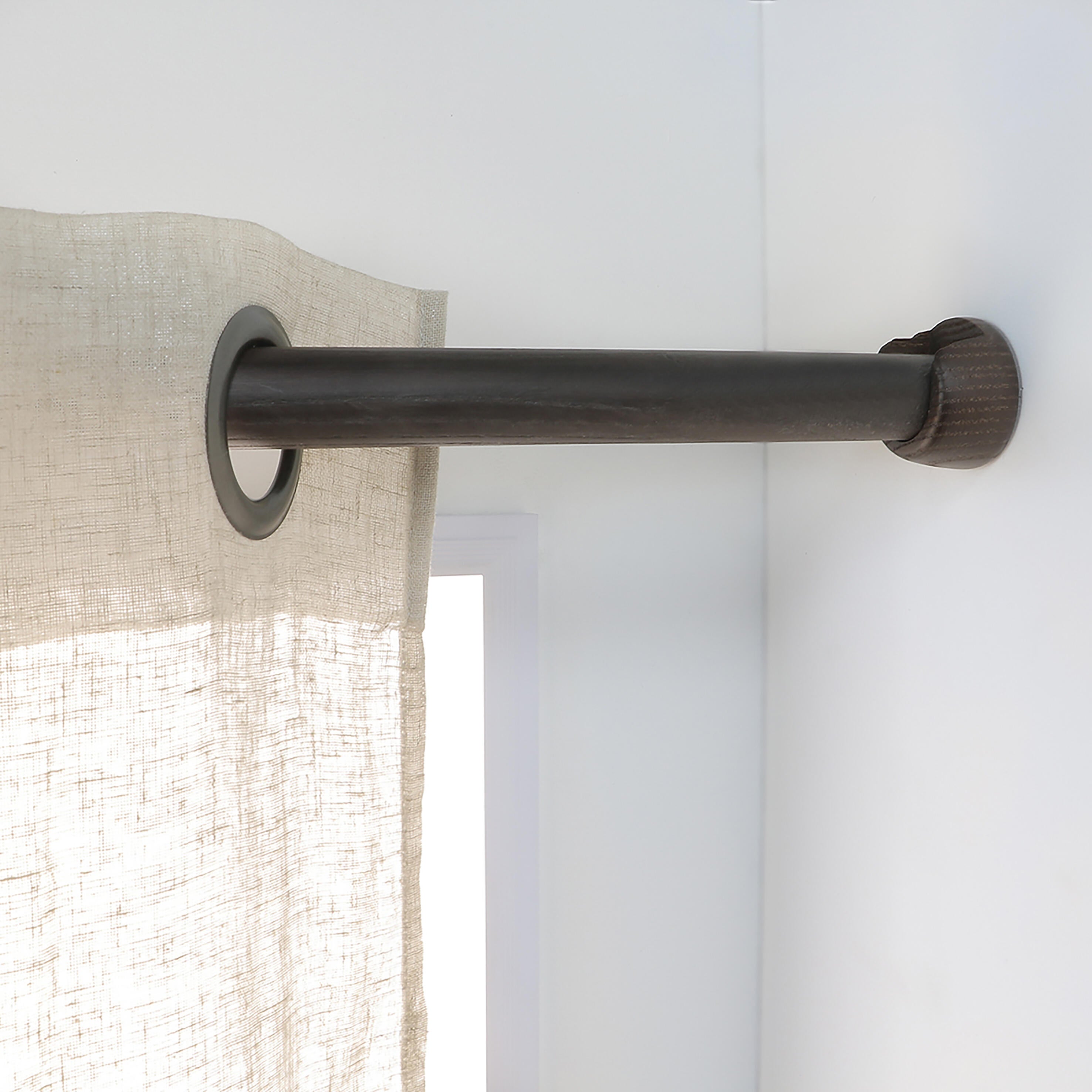 2 Soportes entre 2 paredes para barra diámetro 28 mm Bohème MOBOIS madera fijo 2.7 cm - 3