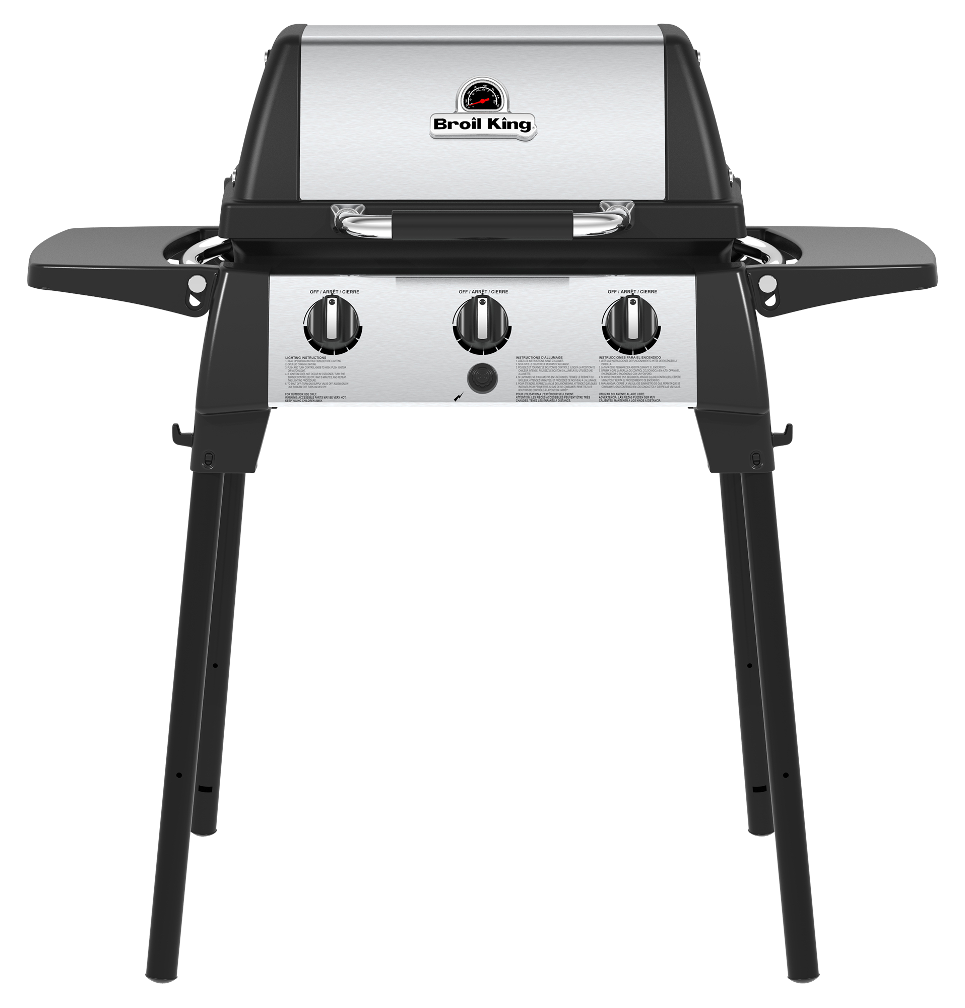 Barbacoa de gas broil king porta chef 320 de 3 quemadores y 5.25 kw de potencia recomendado para menos de 6 personas