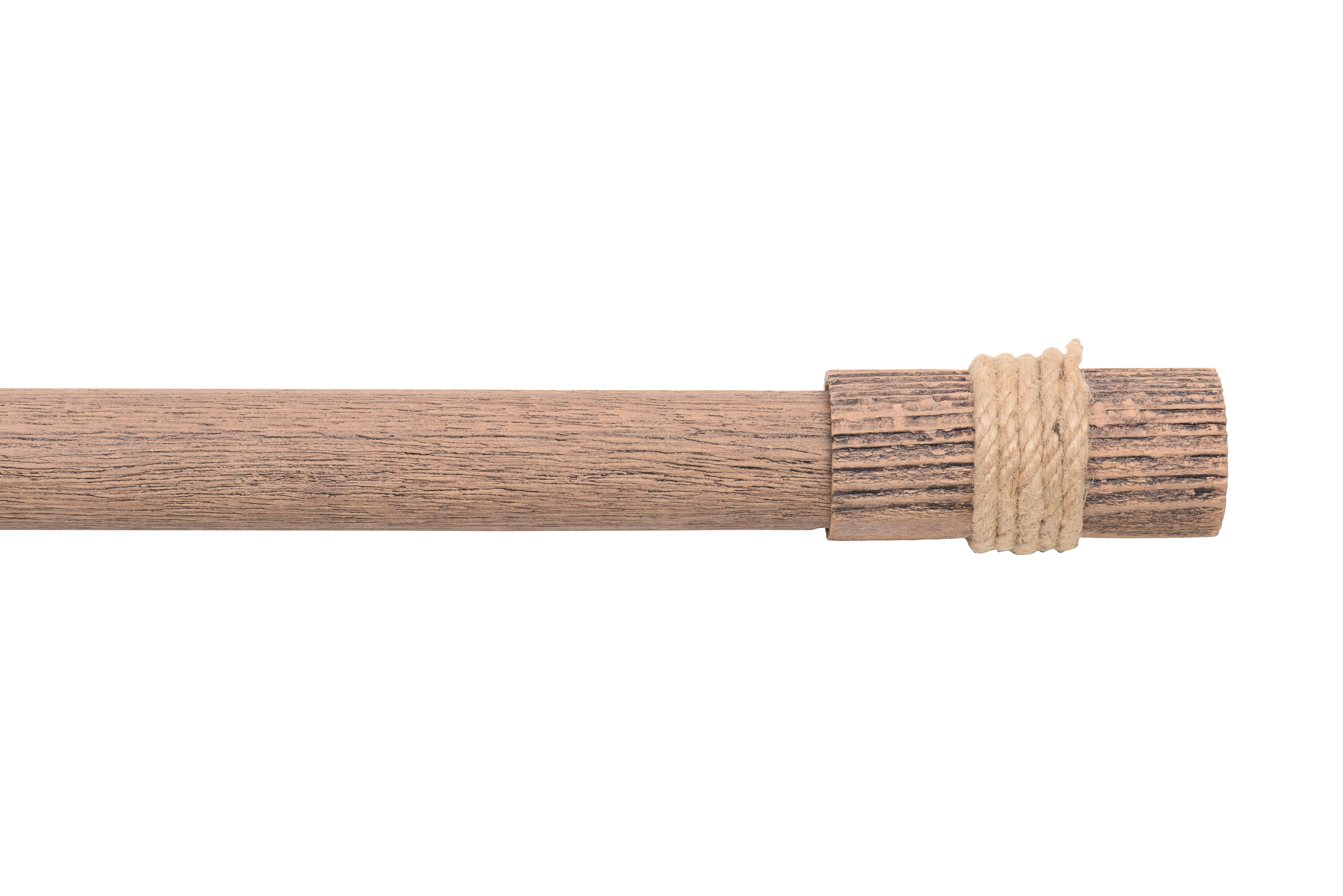 1 Terminal para barra de cortina Cilindro Nature INSPIRE madera roble para barra diámetro 28 mm - 2