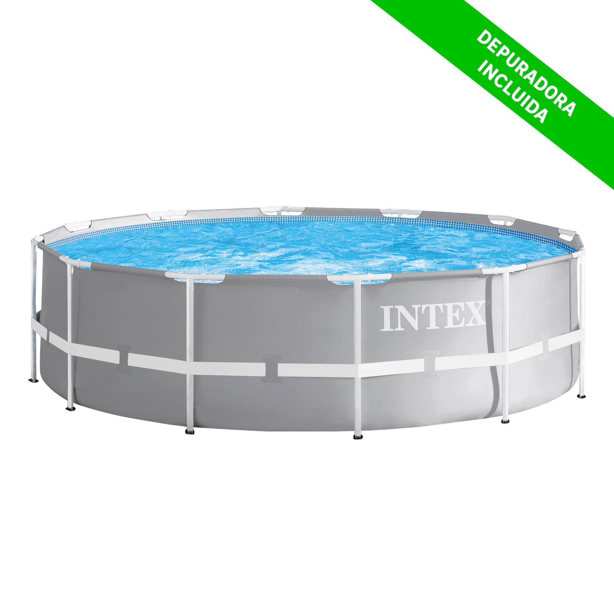 Piscina tubular de pvc redonda intex ø3.66x0.99 m