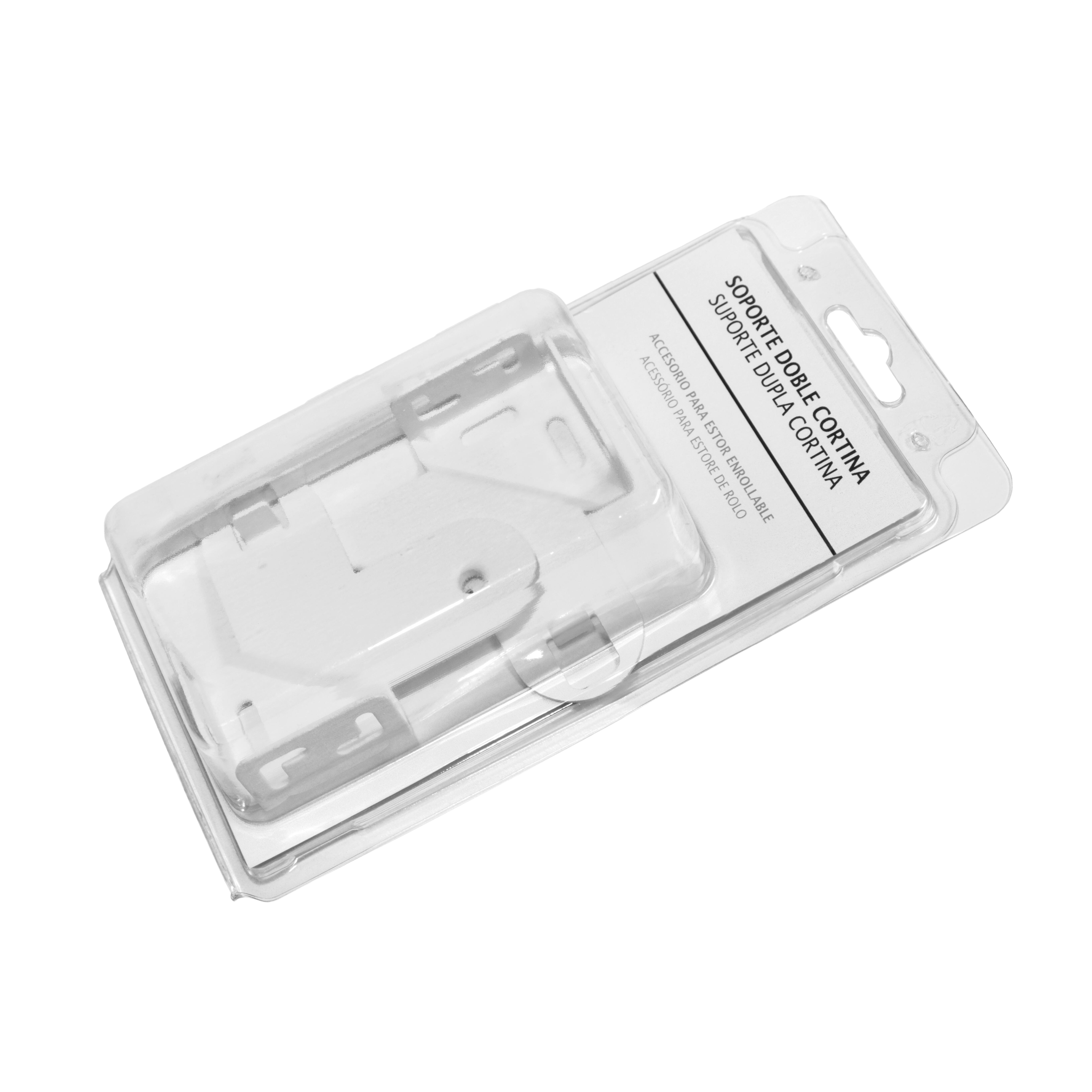 Suporte duplo para estore rolo branco - 2