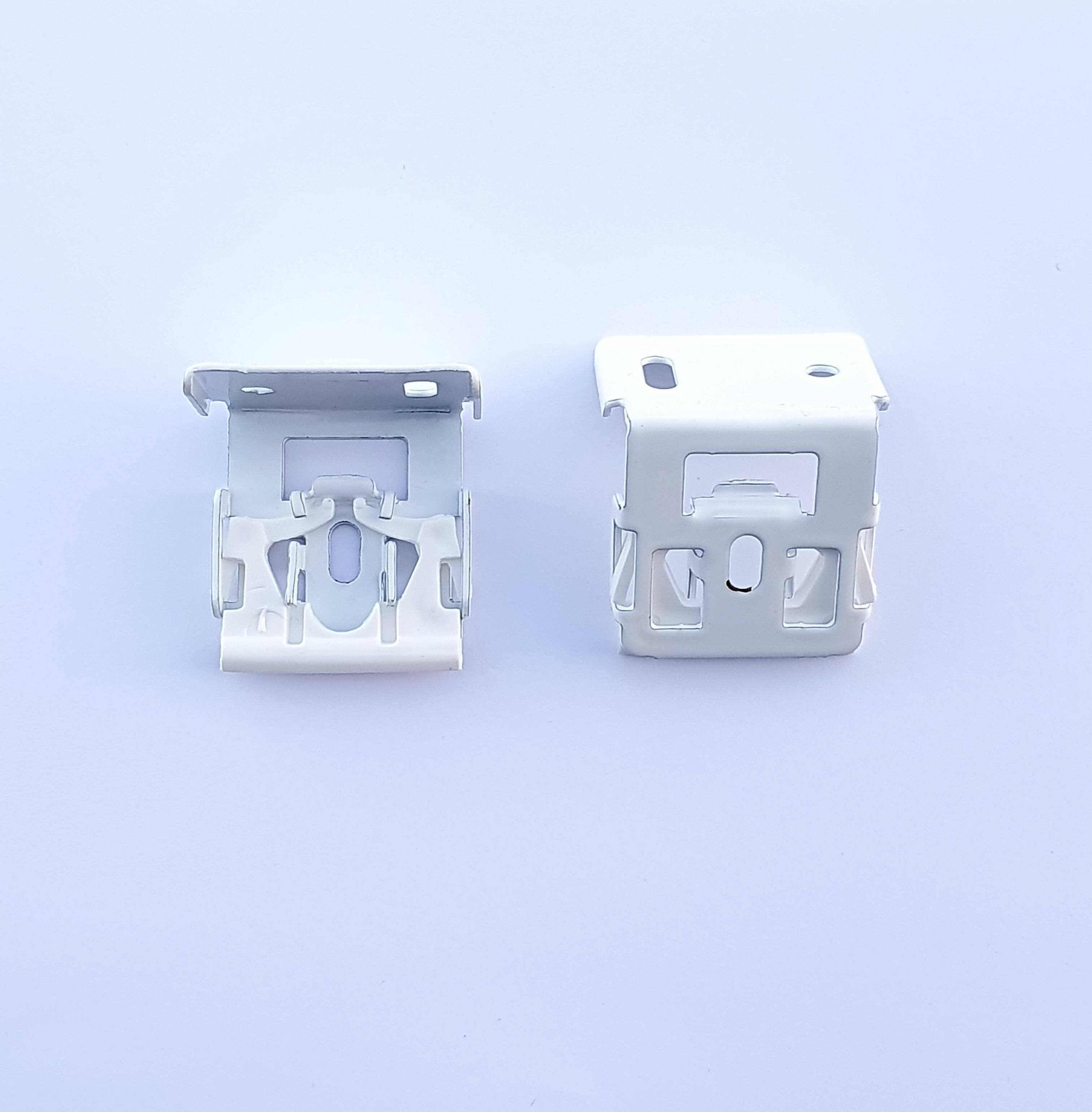 2 soportes perfil compacto paquetto blanco