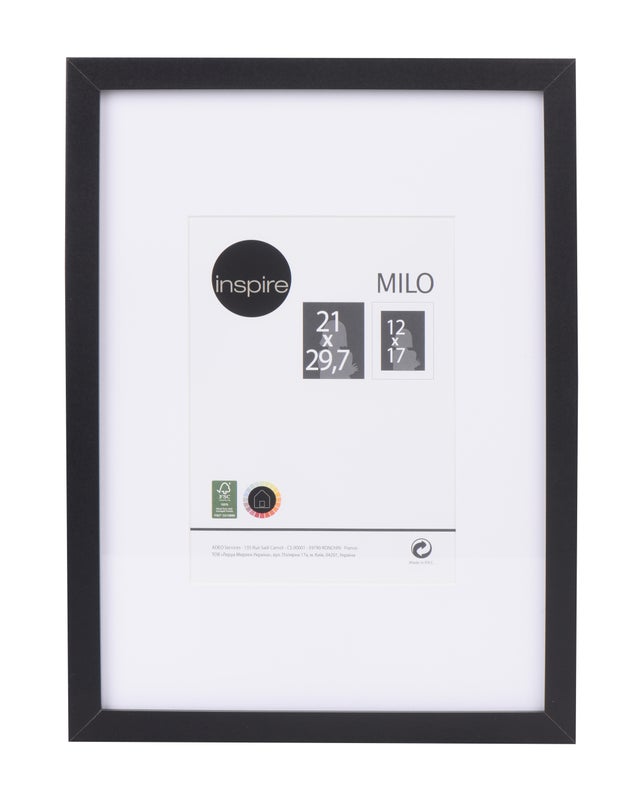 Moldura multifotos Inspire MILO 21 x 29.7 cm preto