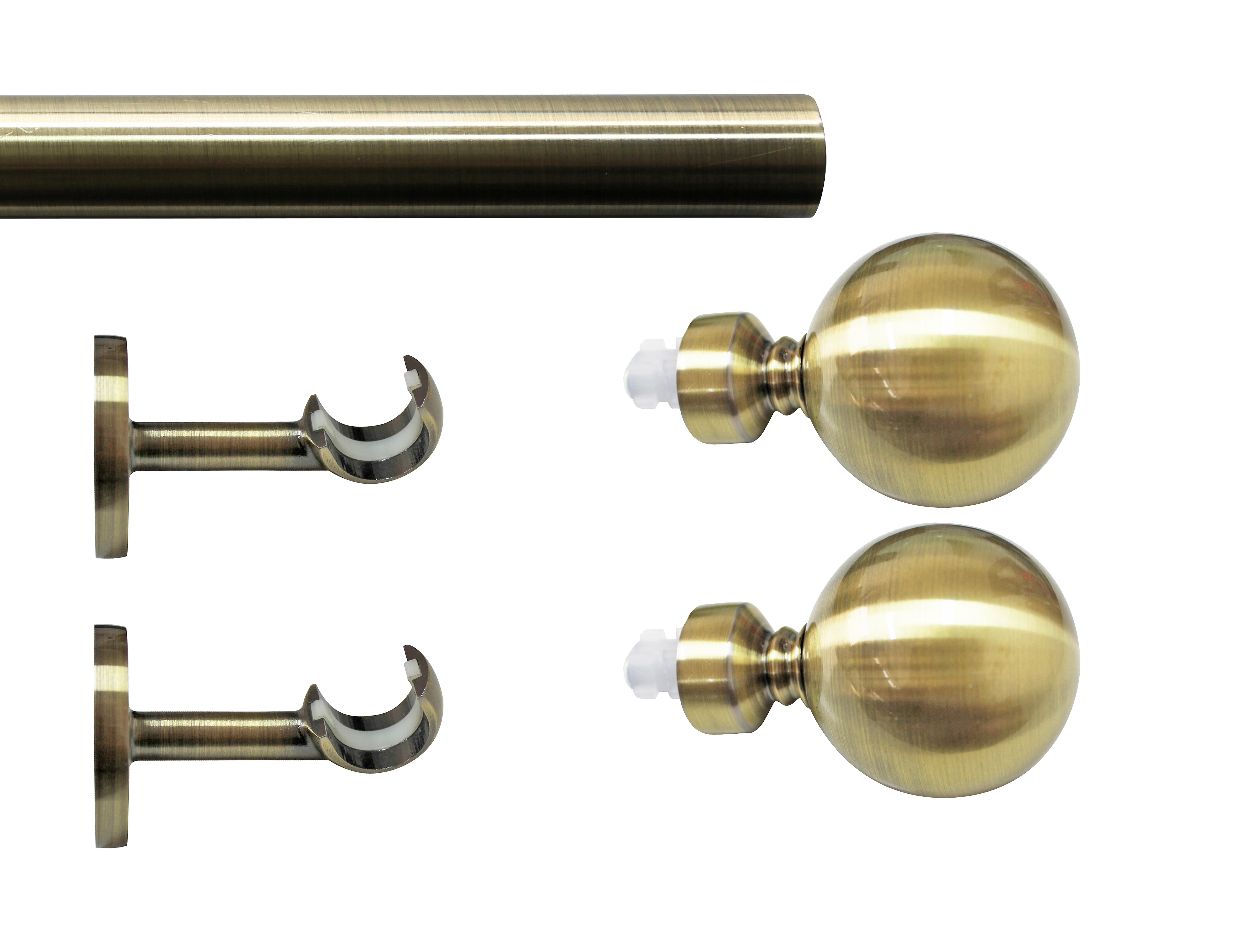 Set barra de metal diámetro 20mm bronce a techo 2m inspire bola