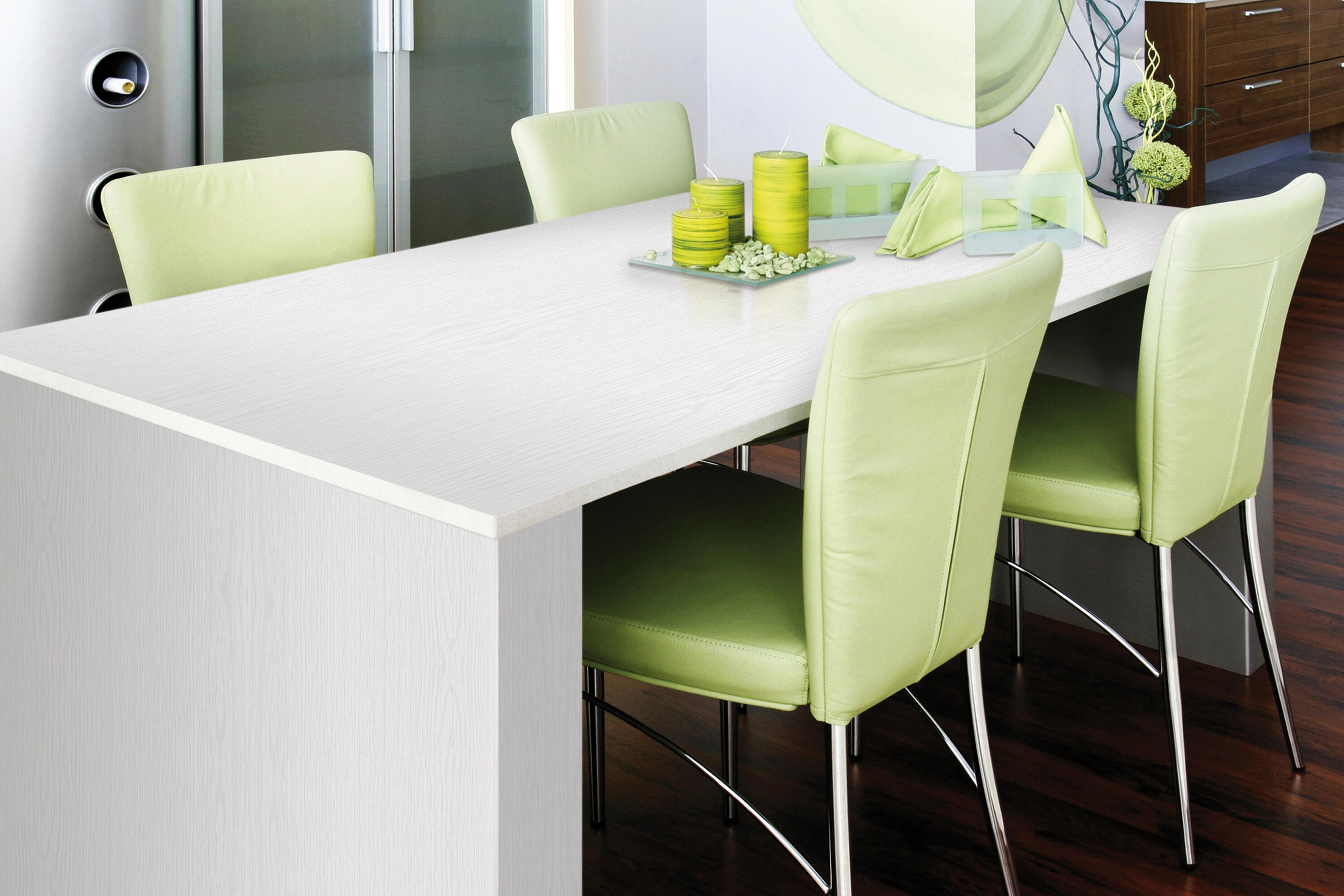 Adhesivo decorativo para muebles imitación madera blanco D-C-FIX de 0.45 x 2m - 2