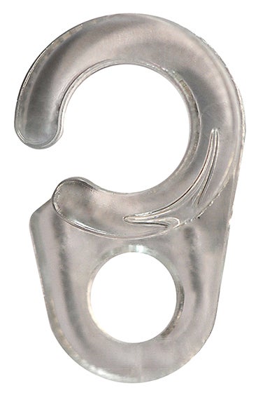 12 Ganchos coser para barra de cortina 20 mm polipropileno INSPIRE transparente mate - 4