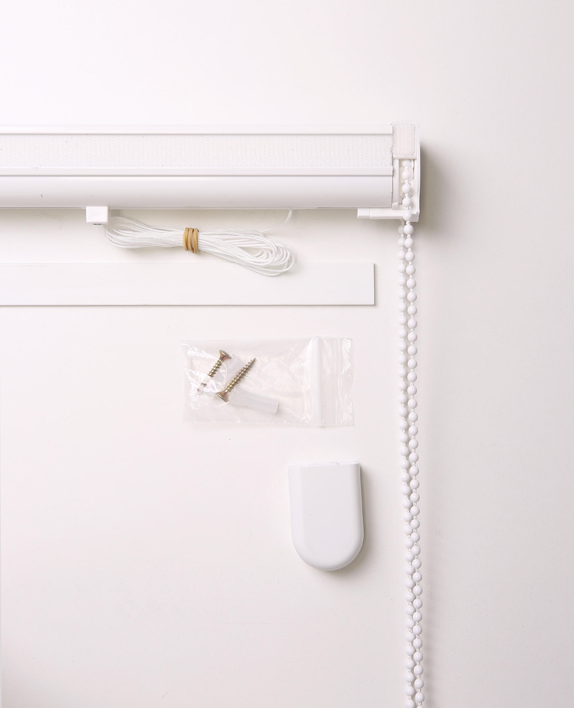 Estor plegable paquetto semi-transparente Vinci Lino 120x175 cm lino liso beige con cadena - 7