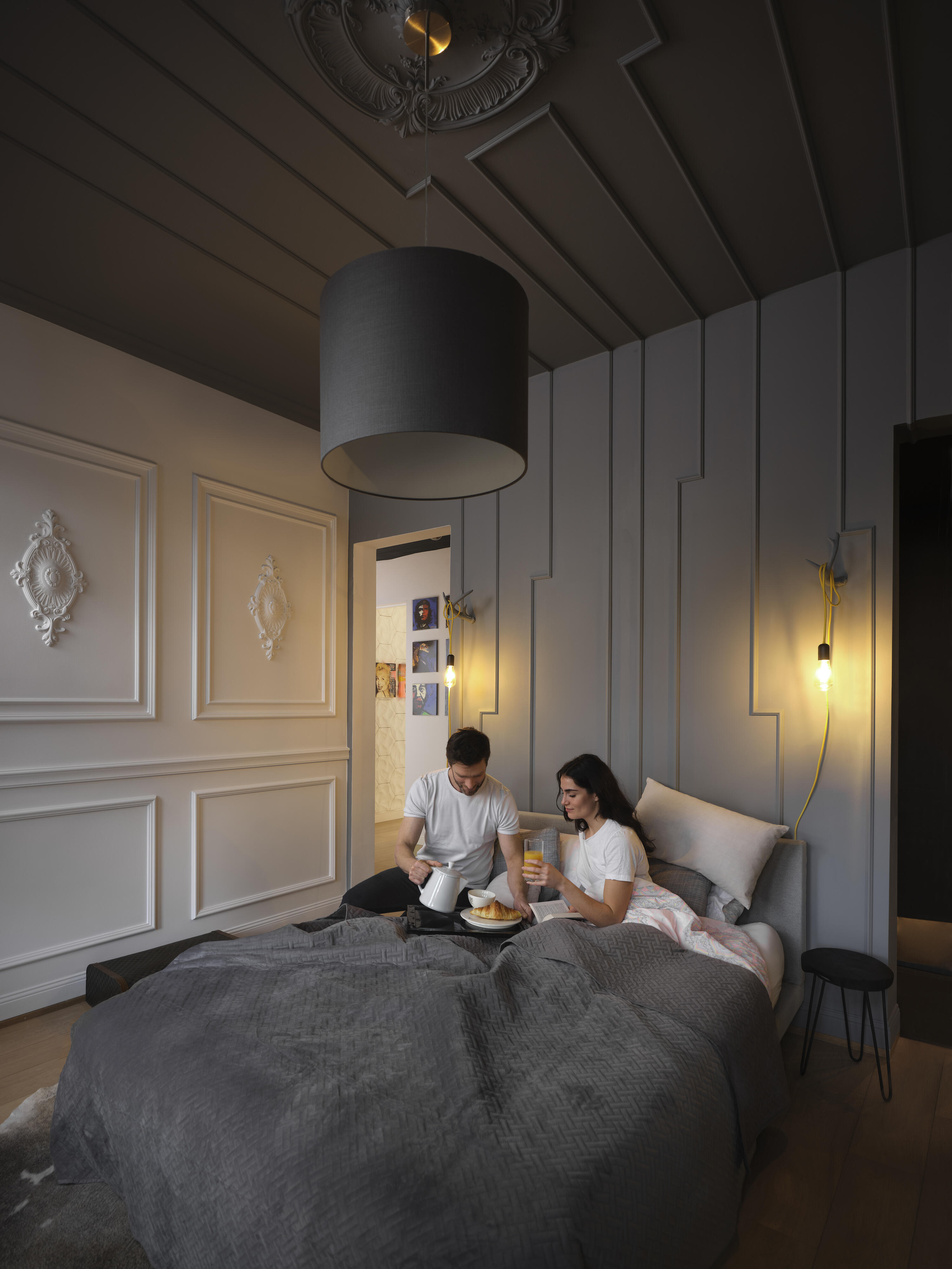 Moldura collarin de poliestireno crudo 40x20 mm x 2,0 m (ancho x grueso x largo) - 11