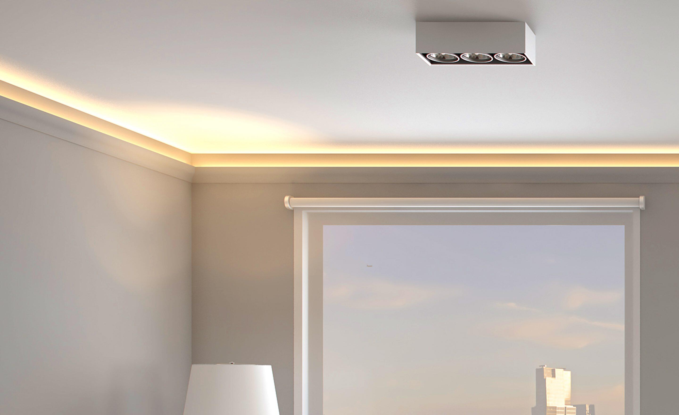 Cornisa Luz indirecta HDPS (techo)WALLSTYL®IL3 50X33X2000 mm - 6