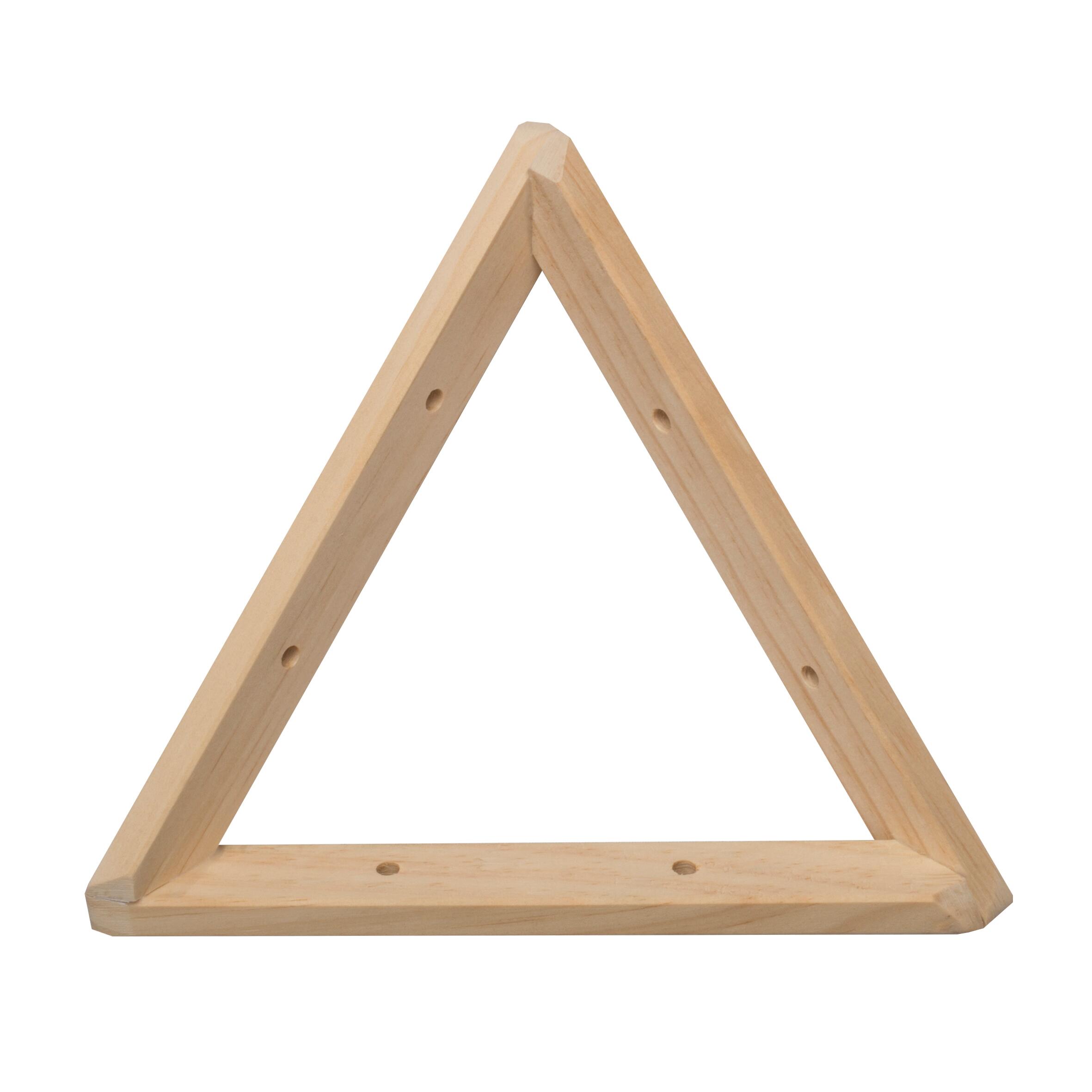 Equerre bois brut bois naturel, H.20 x P.20 cm - 5