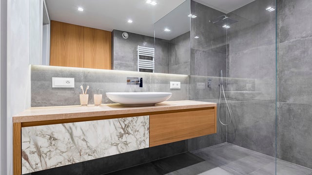 Papel pintado baño