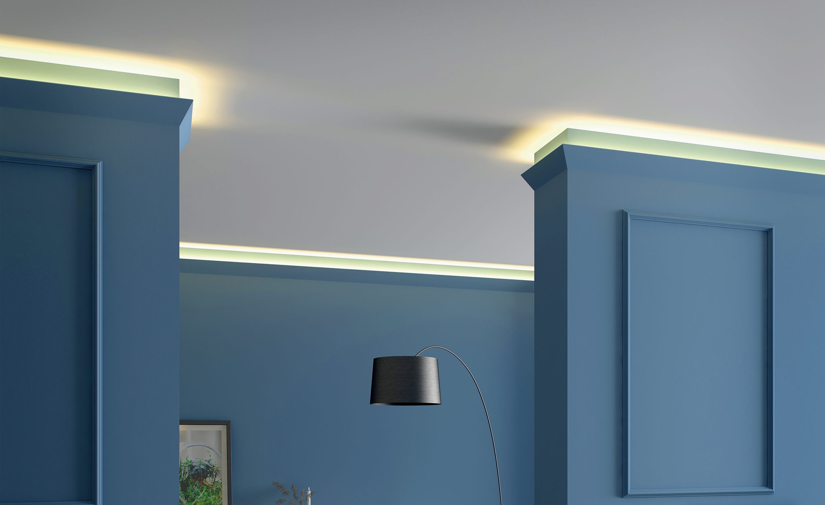 Cornisa Luz indirecta LDPS (techo)WALLSTYL®IL4 60X36X2000 mm - 3