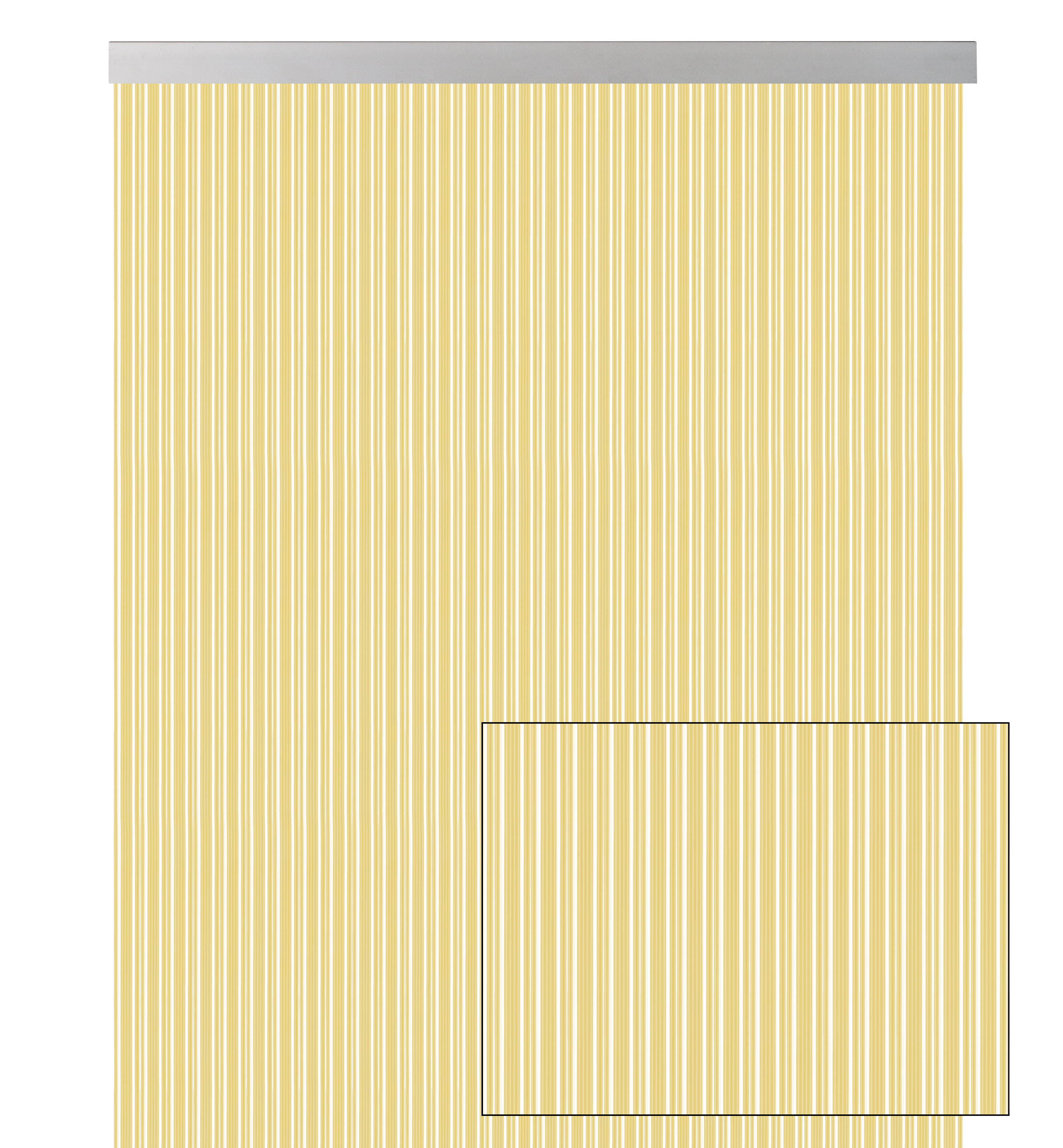 Cortina de puerta pvc ferrara marrón 90 x 210 cm