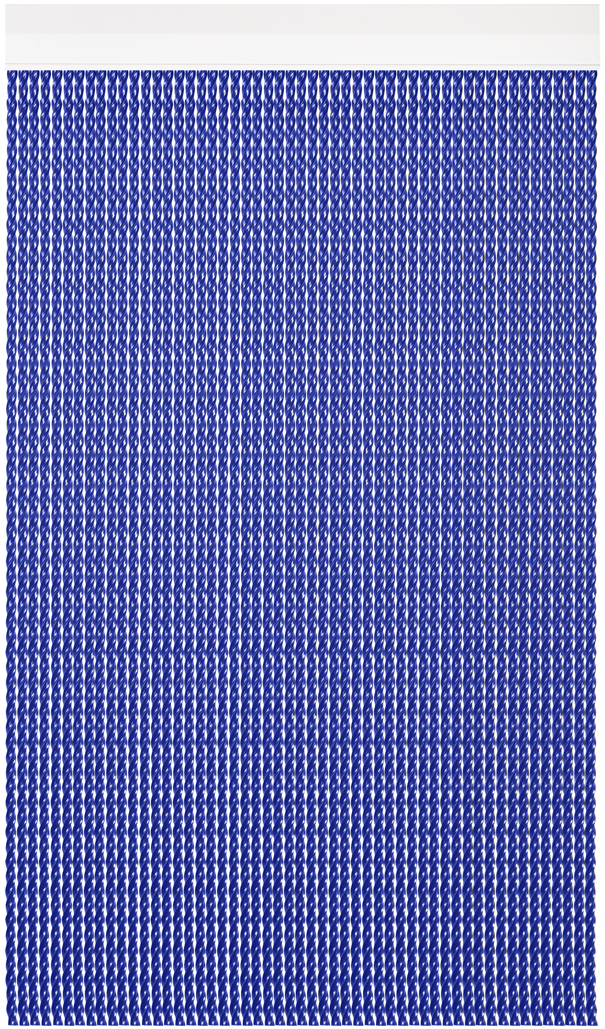 Cortina de puerta con motivo liso florida azul de 100x190 cm