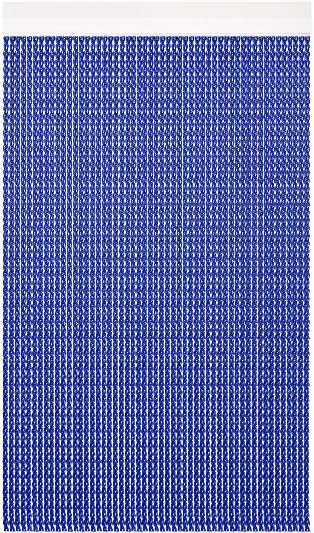 Cortina de puerta antimosquitos Florida PVC liso azul de 100x190 cm