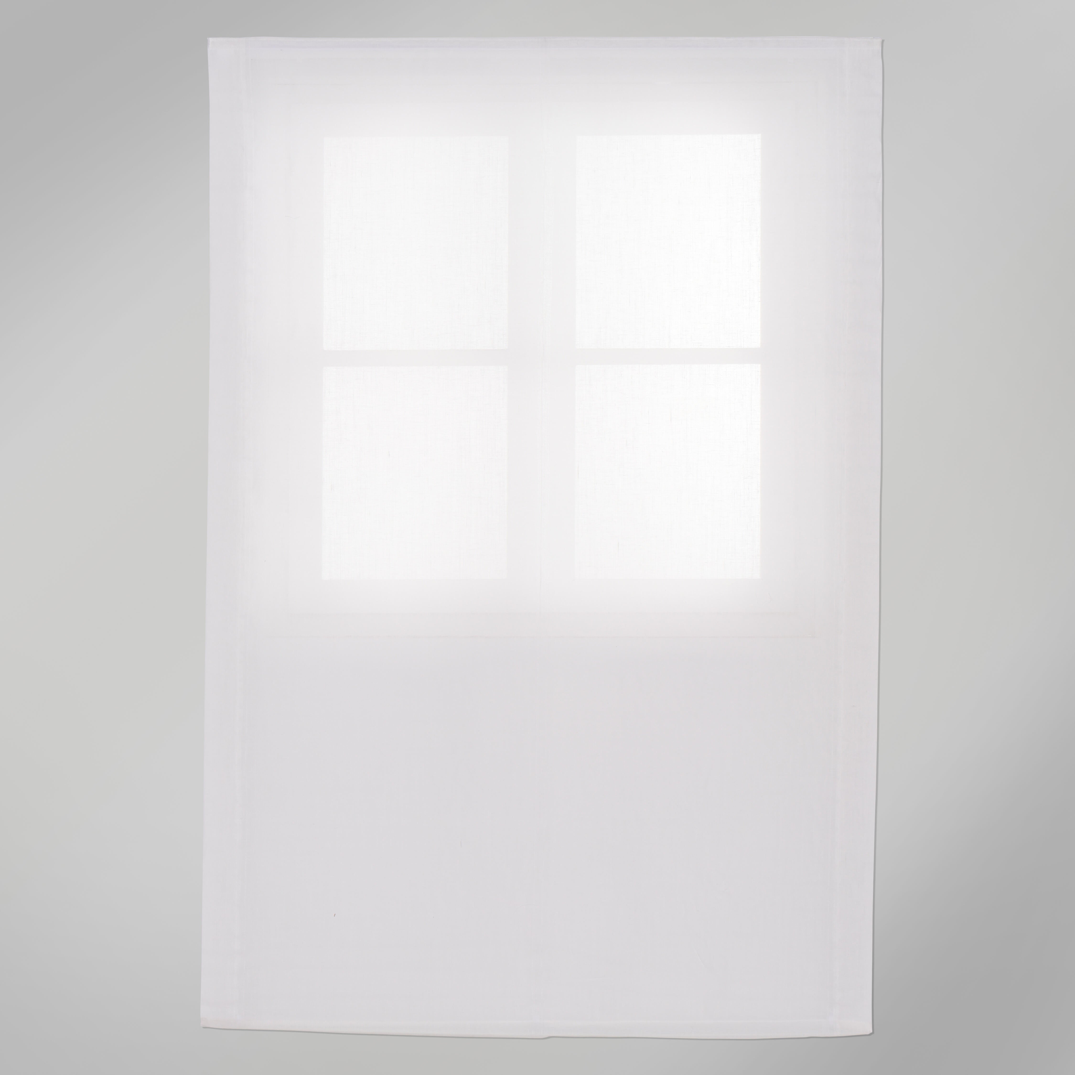 Estor plegable paquetto semi-transparente Forum 105x175 cm poliéster liso blanco con cadena - 4