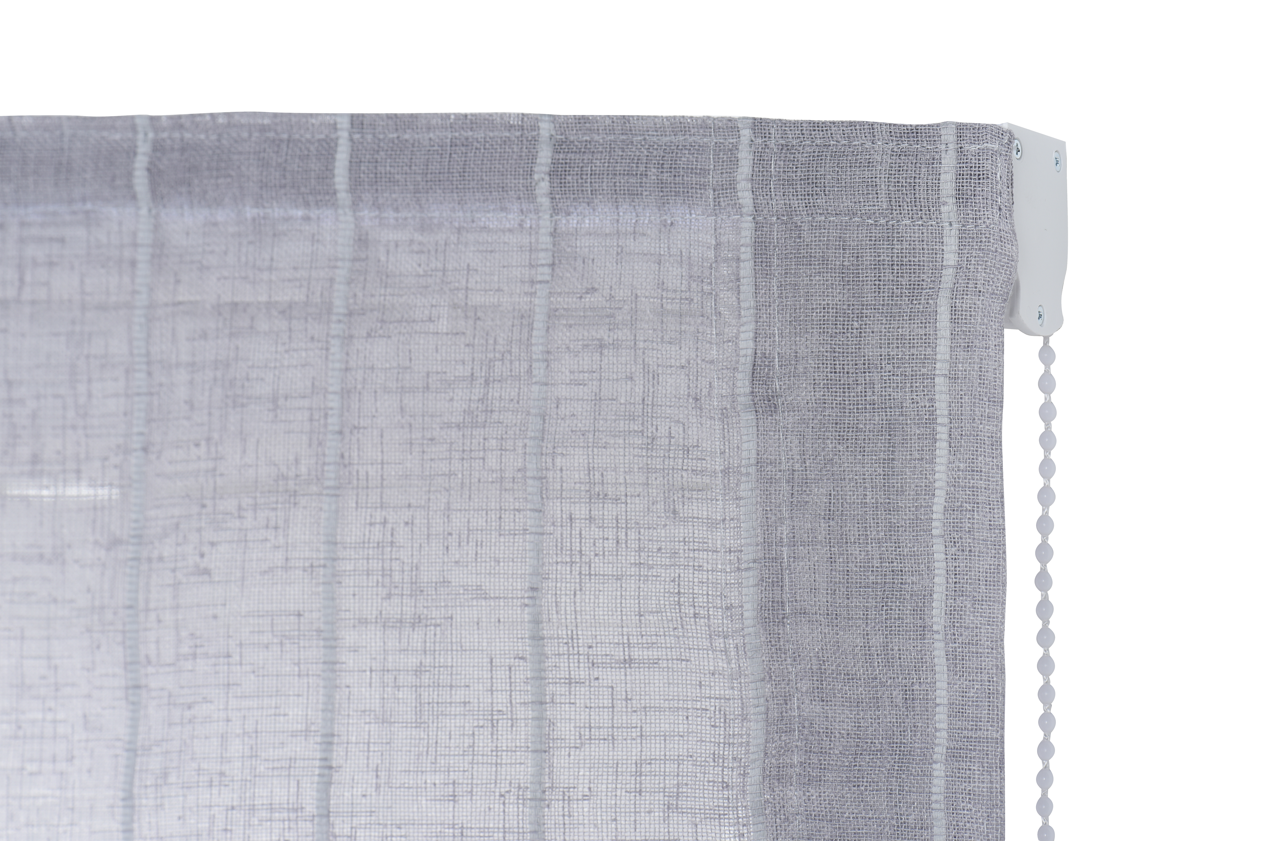 Estor plegable paquetto semi-transparente Mongomeri 165x175 cm poliéster rayas gris con cadena - 5