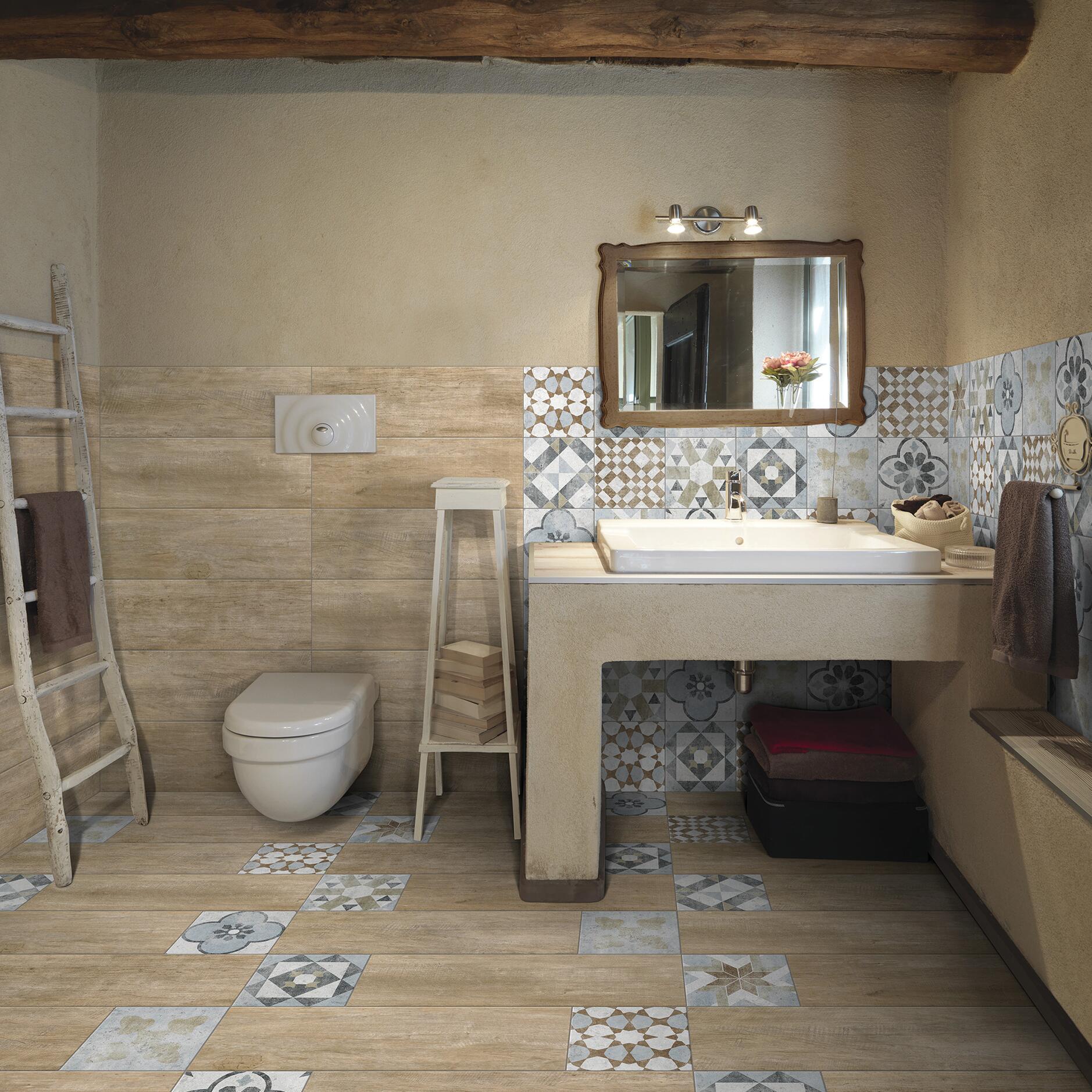 Piastrella da pavimento e rivestimento esterno in gres porcellanato 20 x 20 cm smaltato multicolore opaco Villa R10 traffico intenso (pei 4/5) Sp. 8.2 mm 1.42 mq - 19