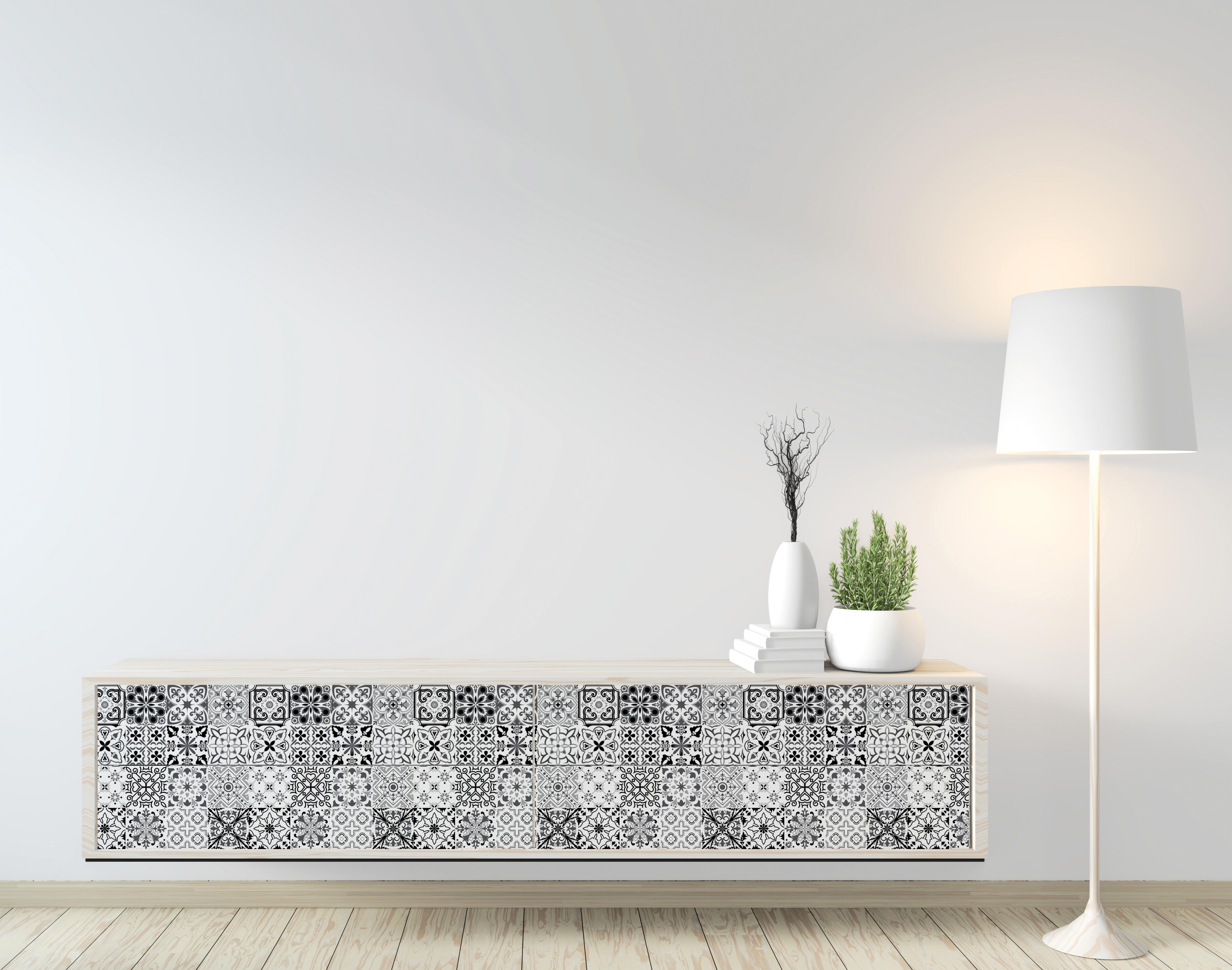 Revestimiento adhesivo mural  gris  Luso de 0.45 x 2m - 5