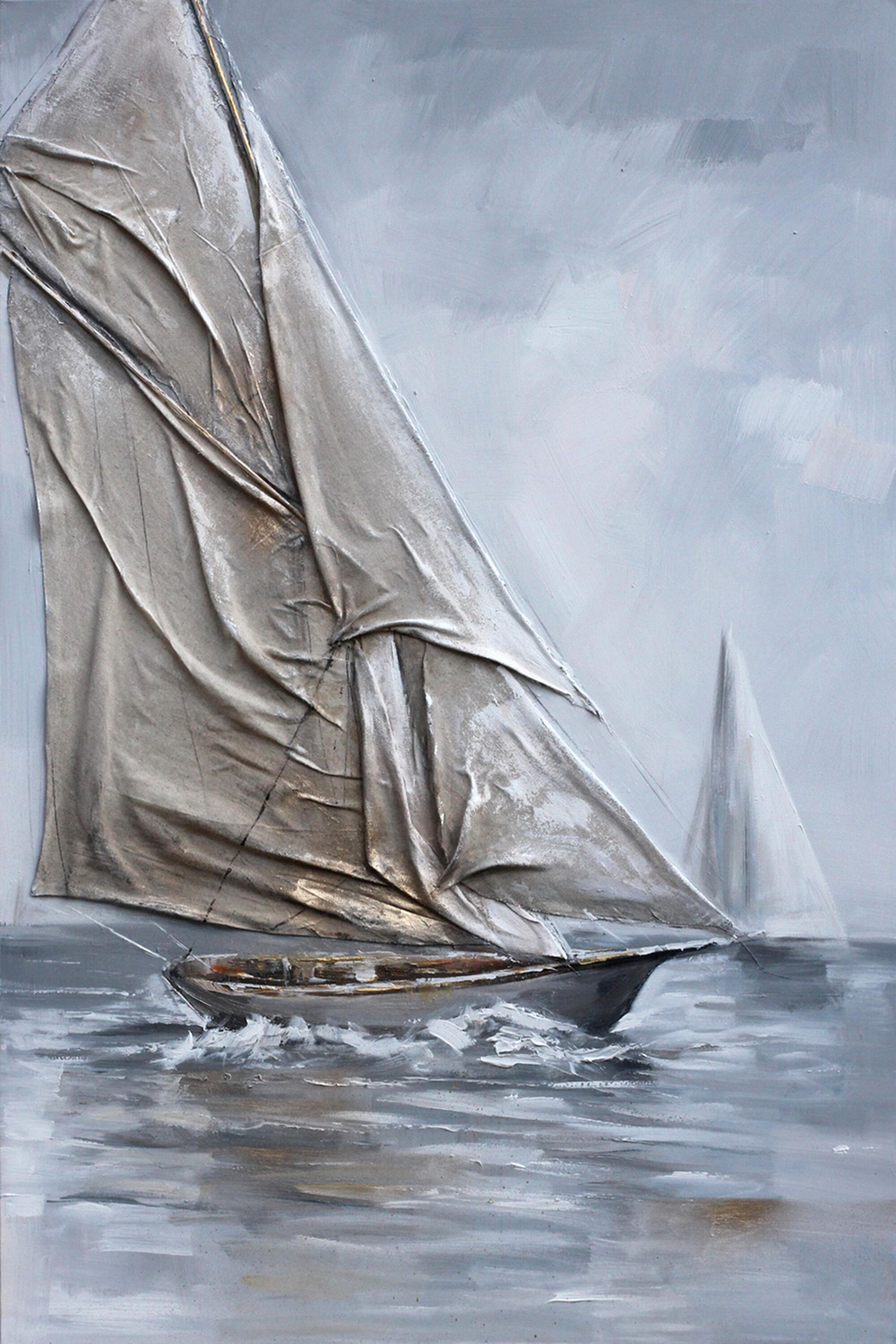 Tela pintada 60 x 90 cm VELEIRO - 8