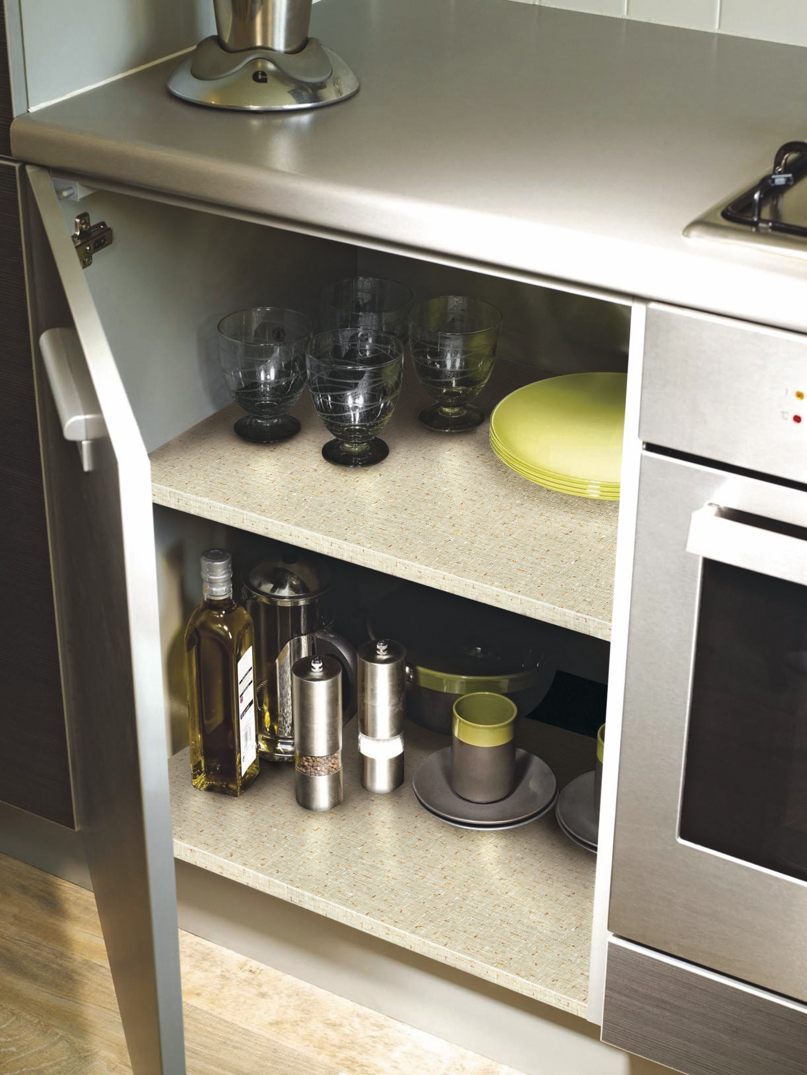 Rolo adesivo TECIDO BEGE - 2