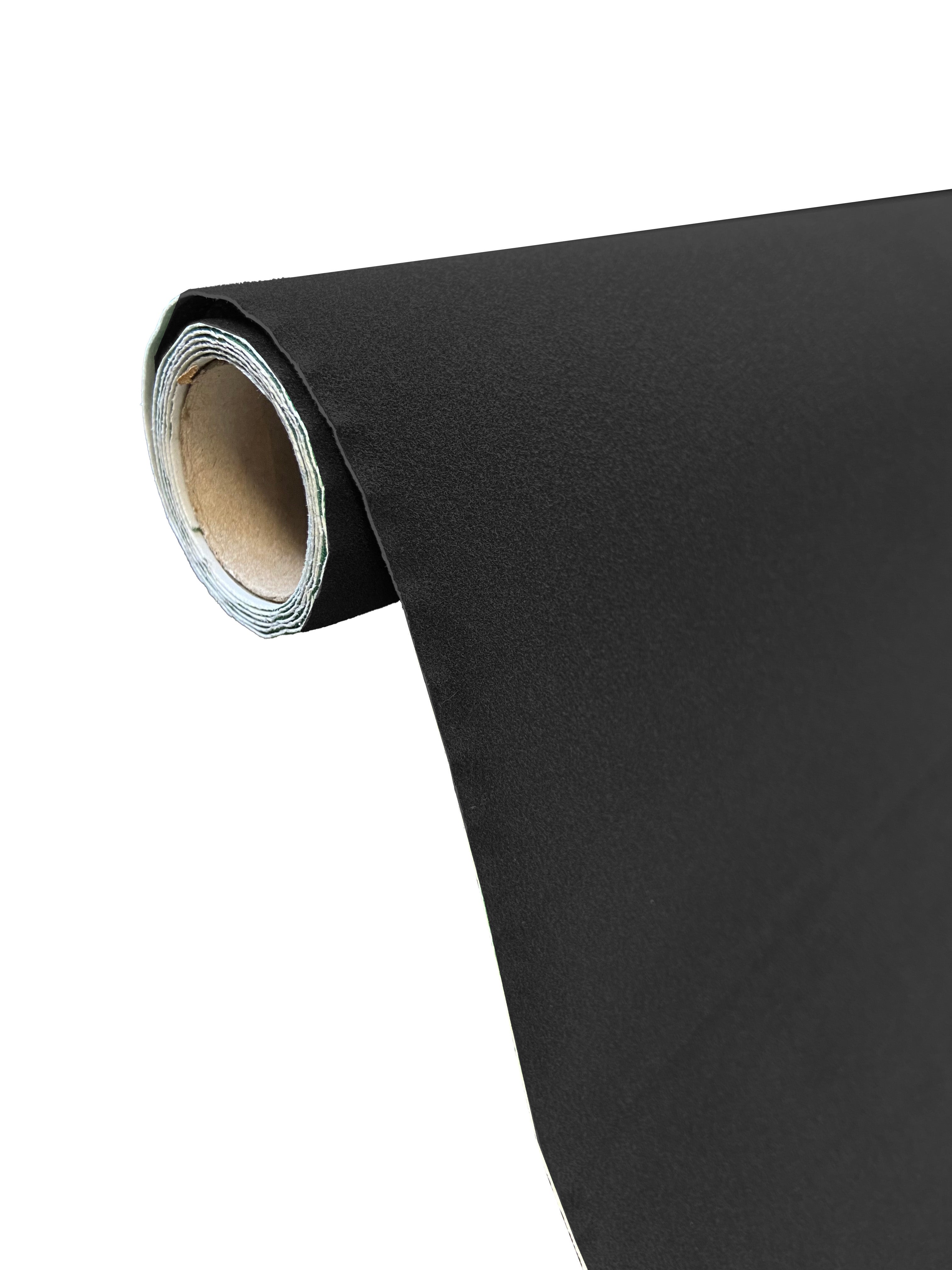 Revestimiento adhesivo mural imitación terciopelo negro de 0.45 x 1m - 3