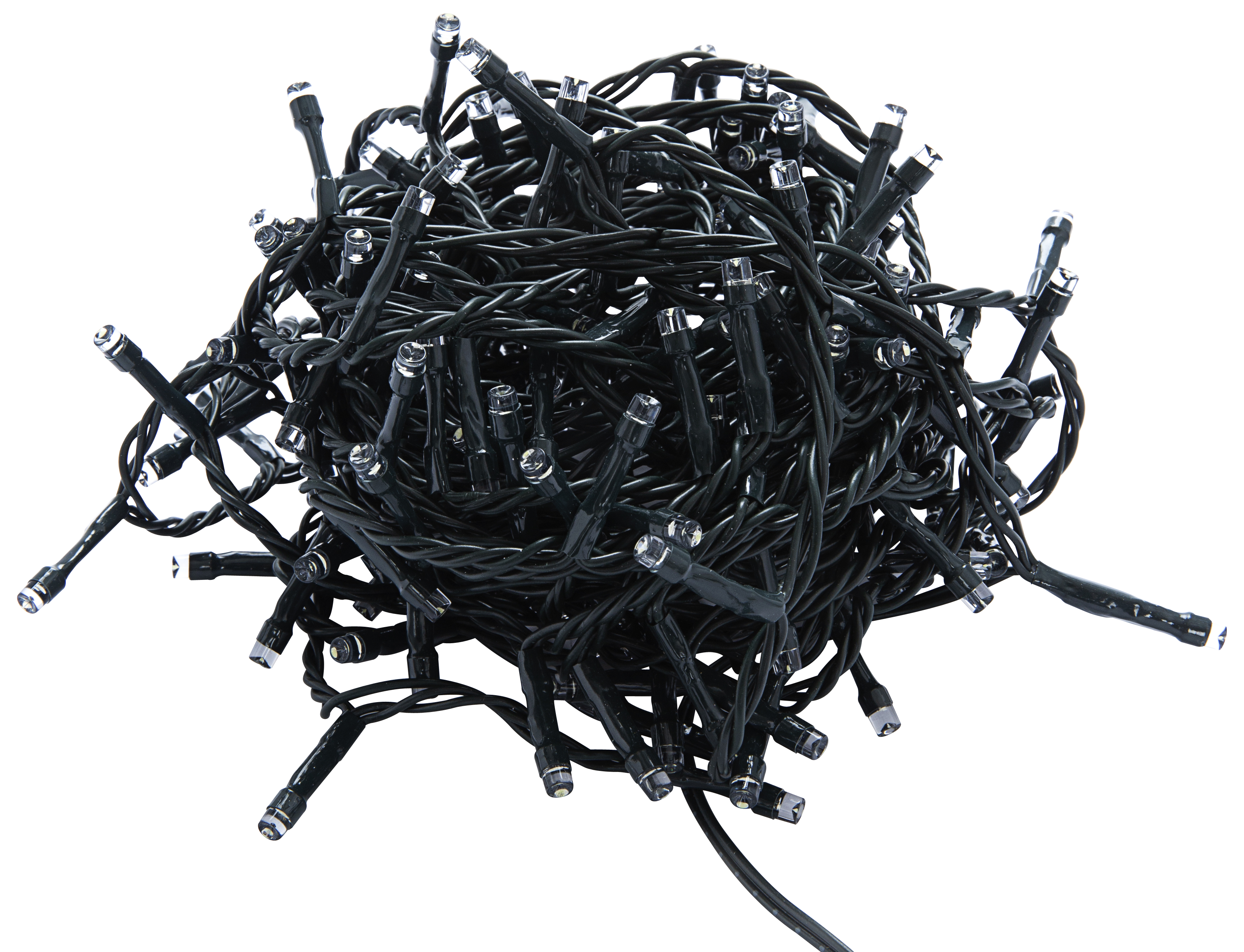 Guirnalda iluminada para árbol de 150 cm con 200 bombillas LED blanco de 12.95 metros de iluminación para exterior a red eléctrica - 2