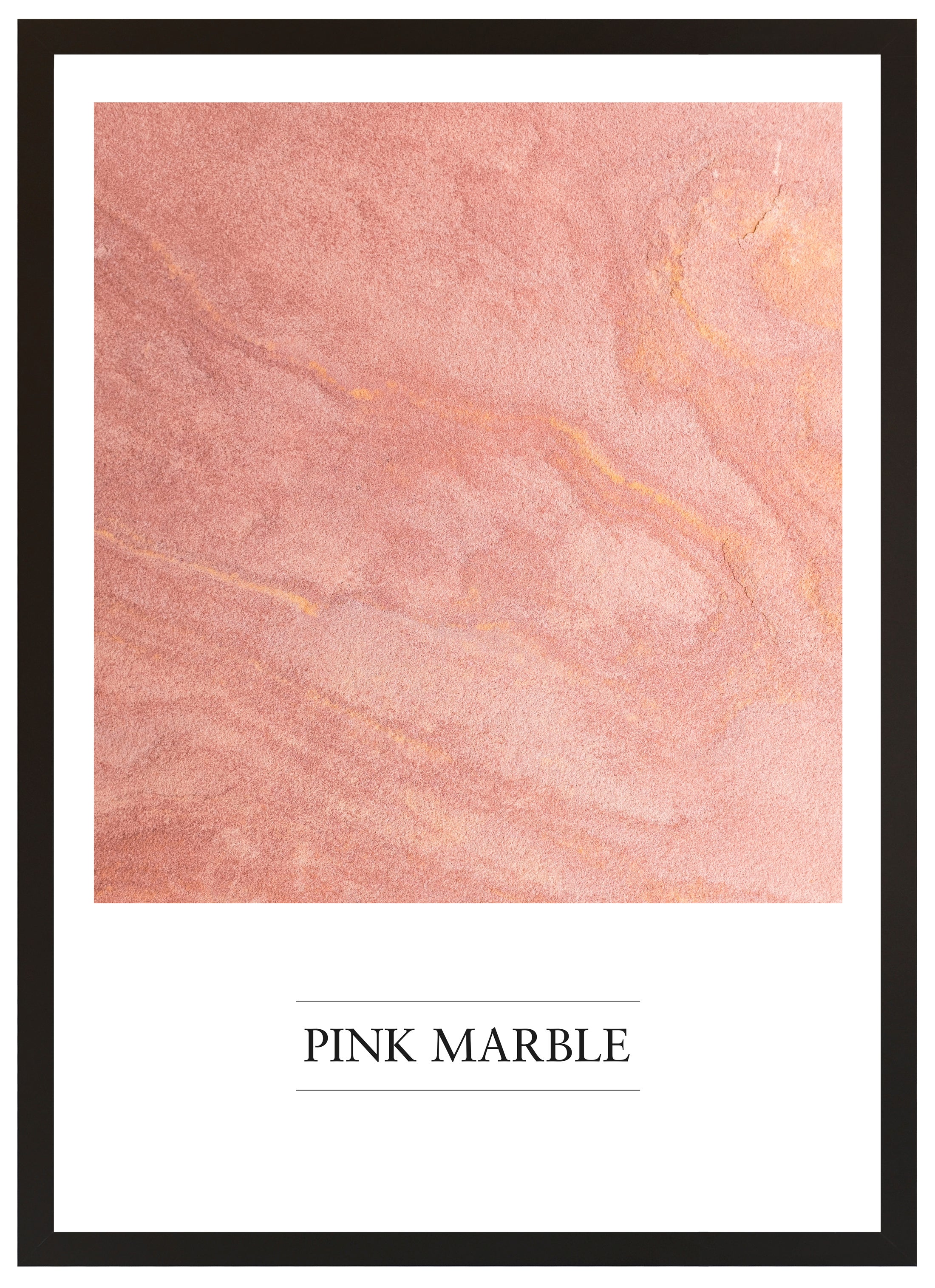 Cuadro pintado con marco pink marble 70 cm x 50 cm