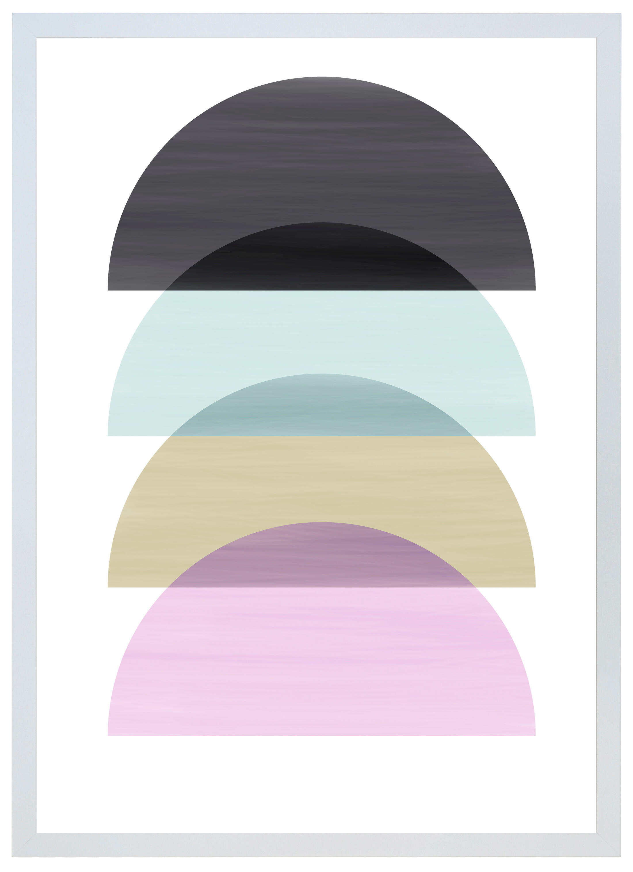 Cuadro pintado con marco half 70 cm x 50 cm