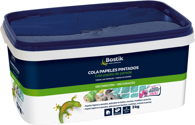 Cola papel pintado rosa 3 kg