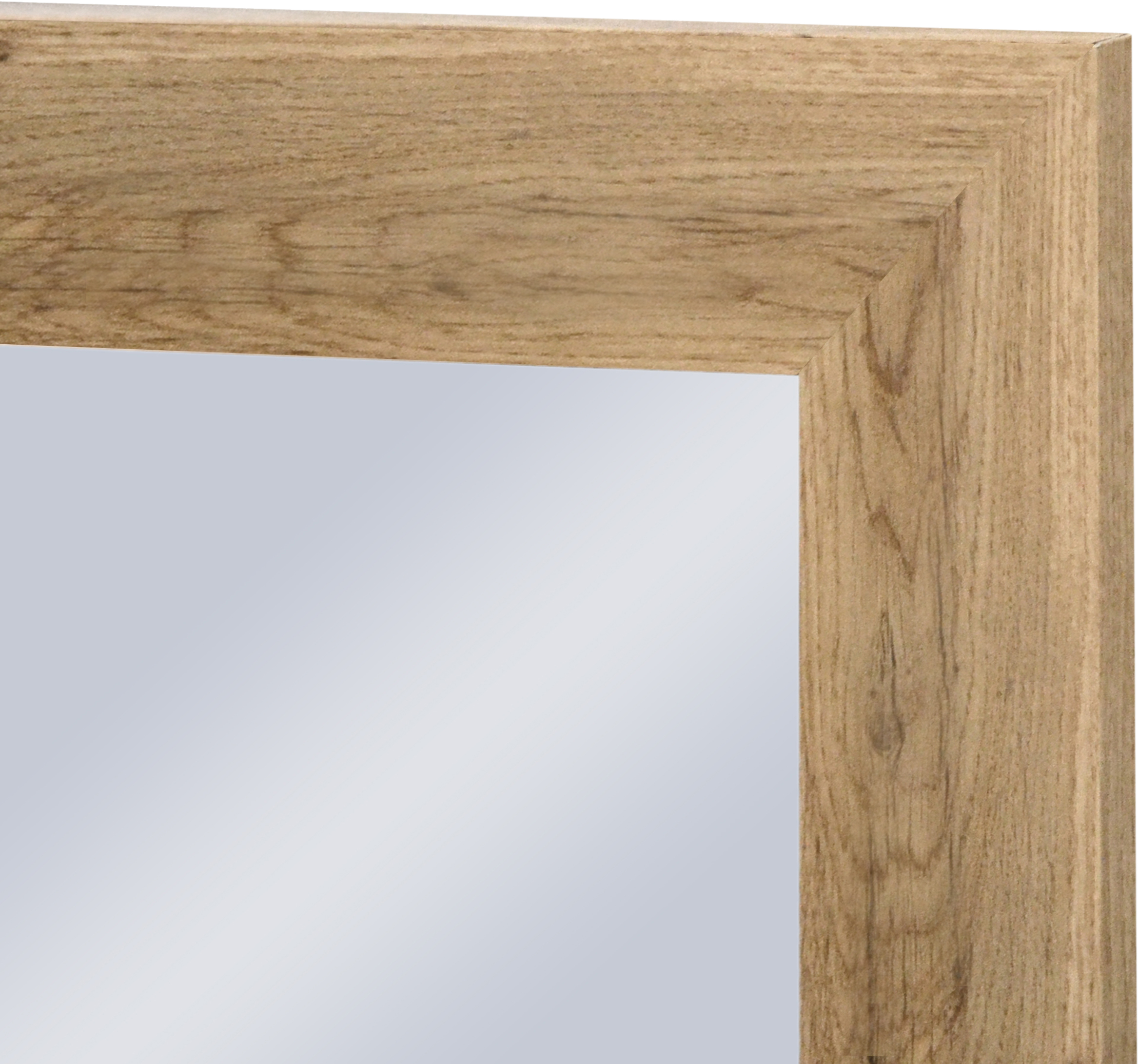 Espejo enmarcado de pared rectangular Pierre MDF roble mate  de 52 x 152 cm - 4