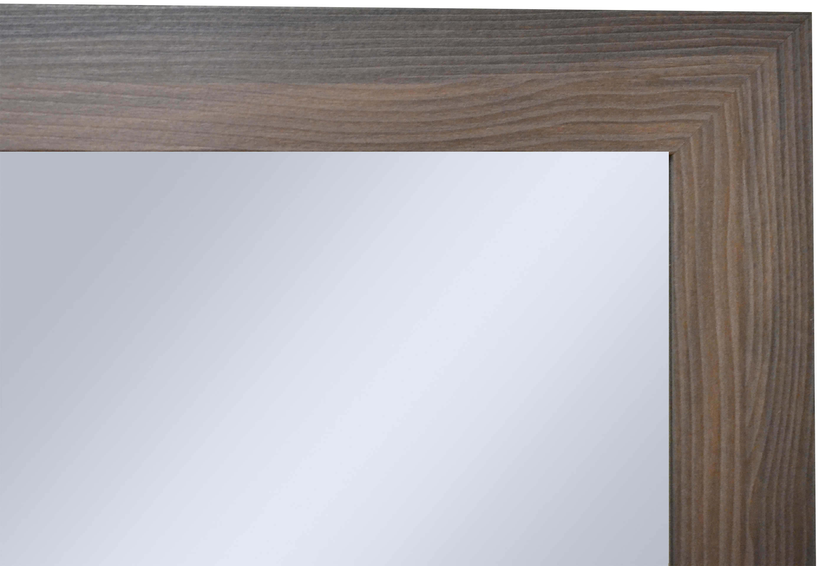 Espejo enmarcado de pared rectangular Pierre MDF ébano mate  de 52 x 152 cm - 4