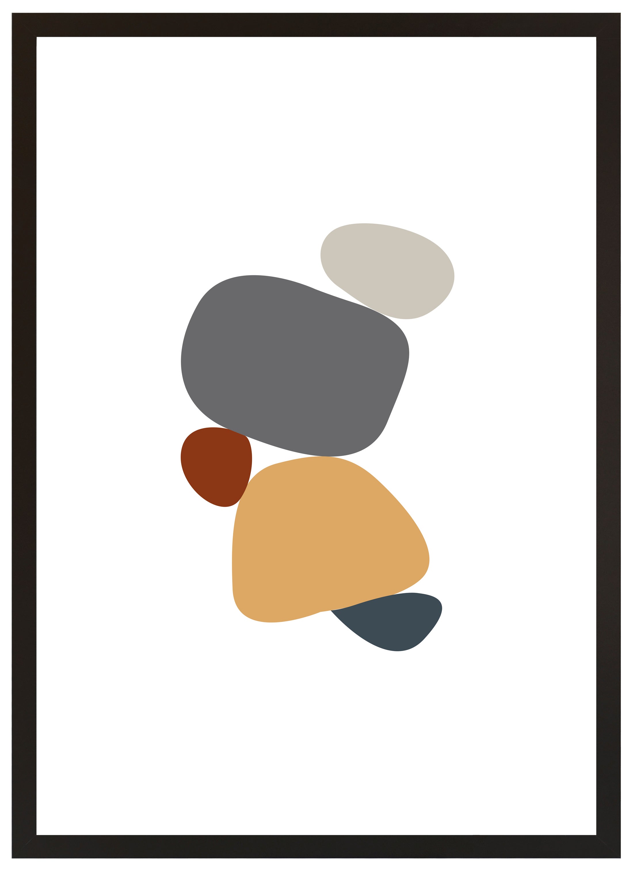Cuadro pintado con marco stones 70 cm x 50 cm
