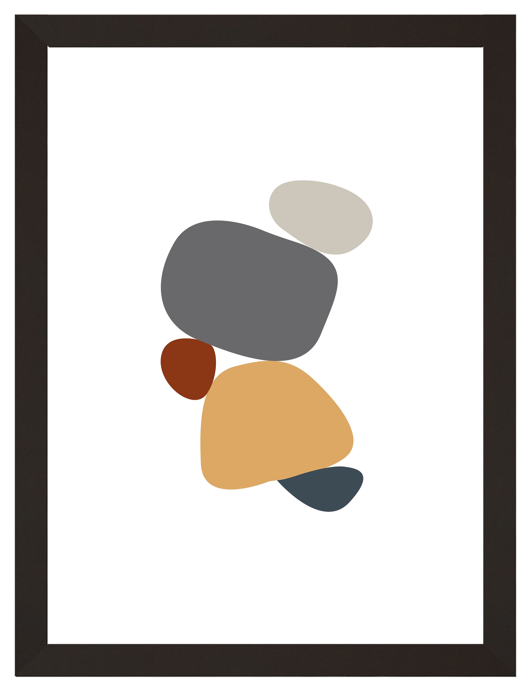 Cuadro pintado con marco stones 30 cm x 40 cm
