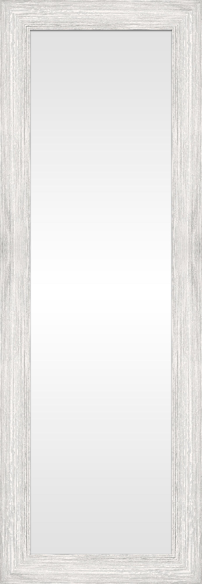 Espejo enmarcado rectangular harry decapado gris 52 x155 cm