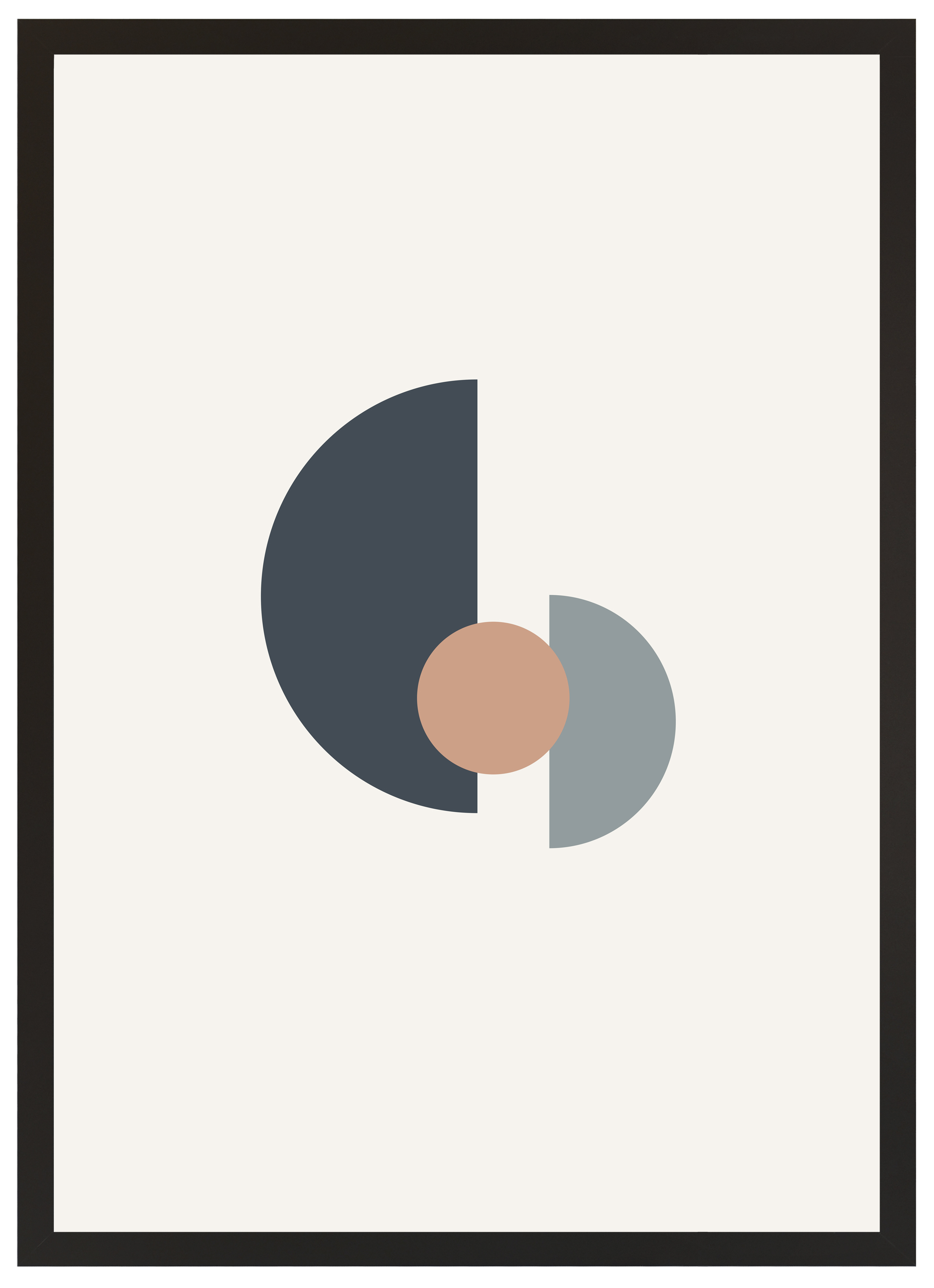 Cuadro pintado con marco shapes i 70 cm x 50 cm