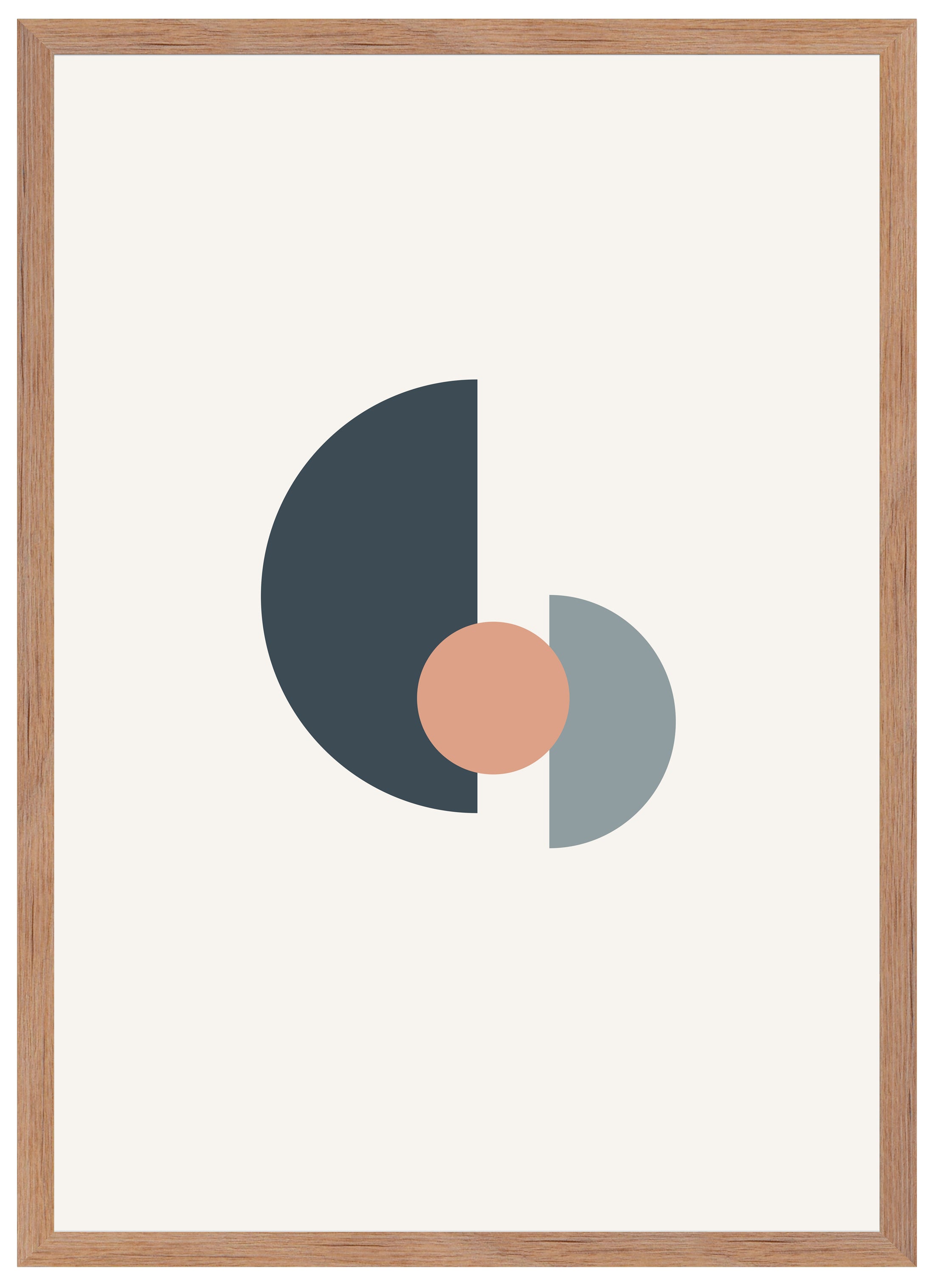 Cuadro pintado con marco shapes i 70 cm x 50 cm