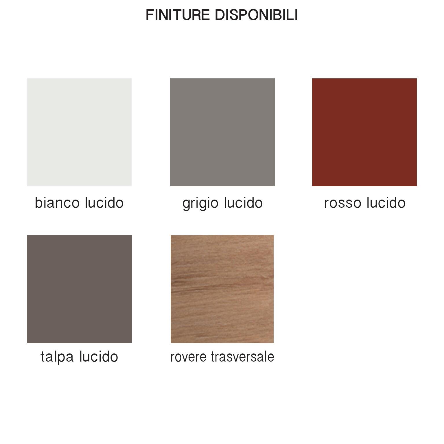 pensile da bagno Remix bianco lucido L45 x H58 x P45 cm - 6