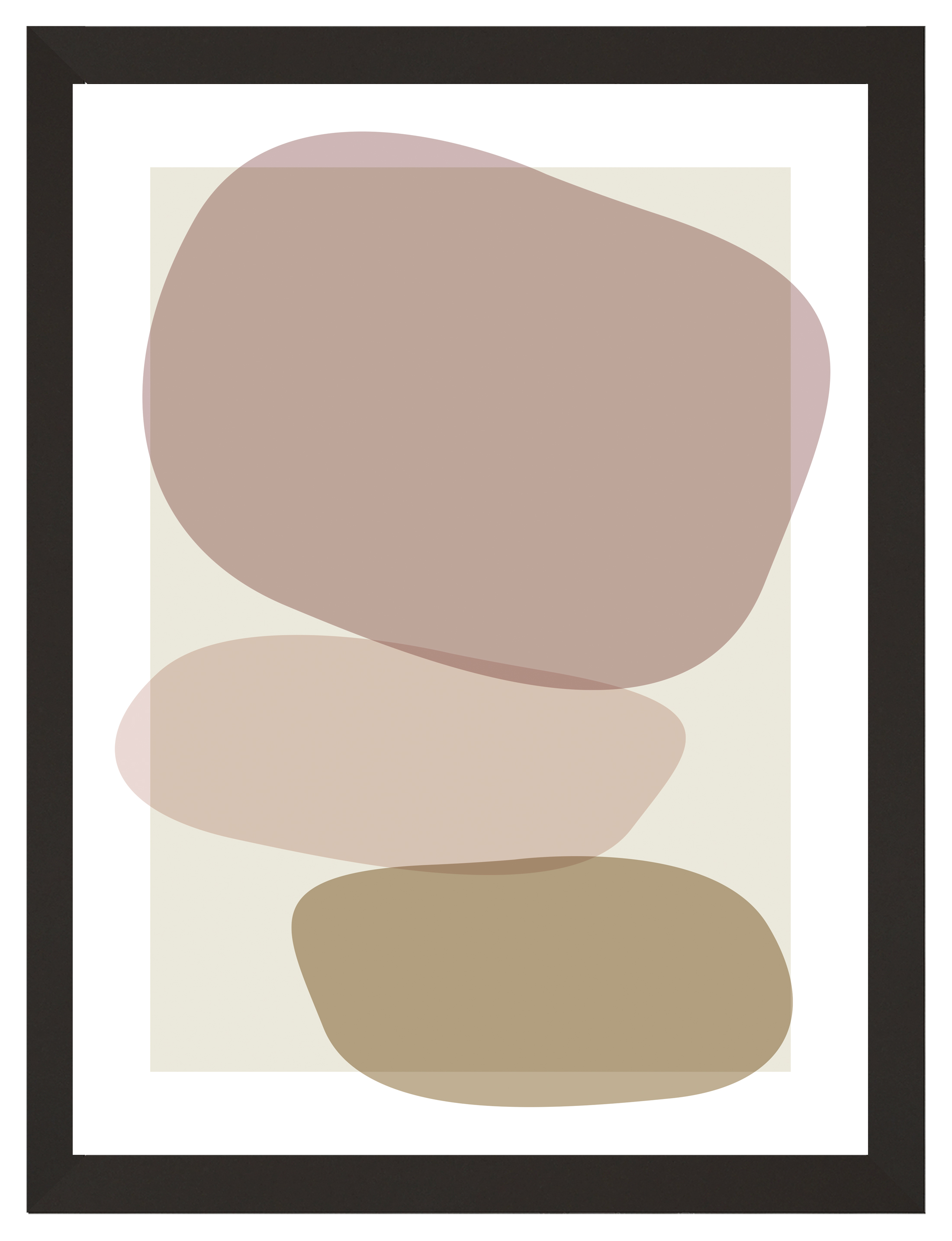 Cuadro pintado con marco stones ii 30 cm x 40 cm