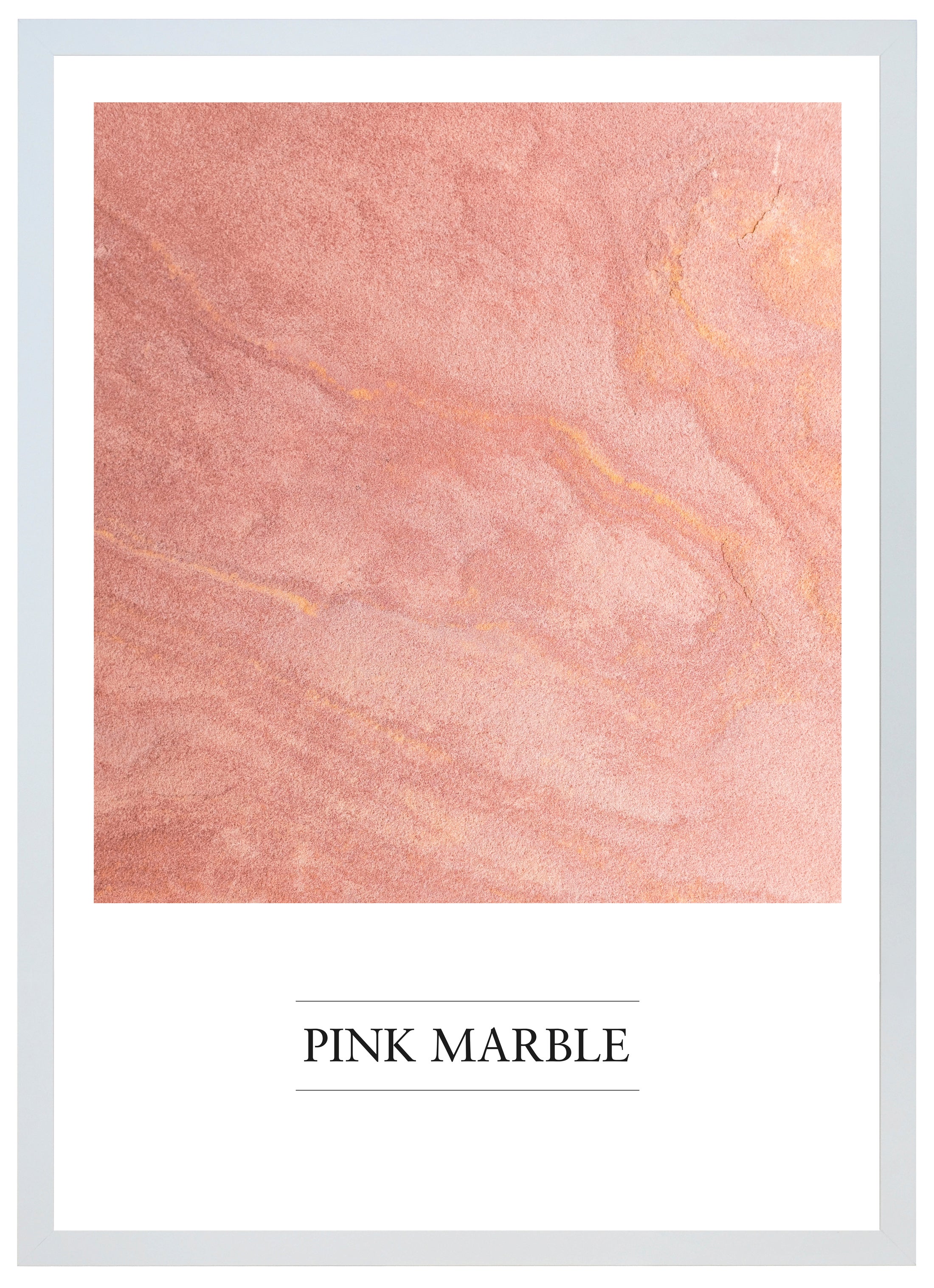 Cuadro pintado con marco pink marble 70 cm x 50 cm