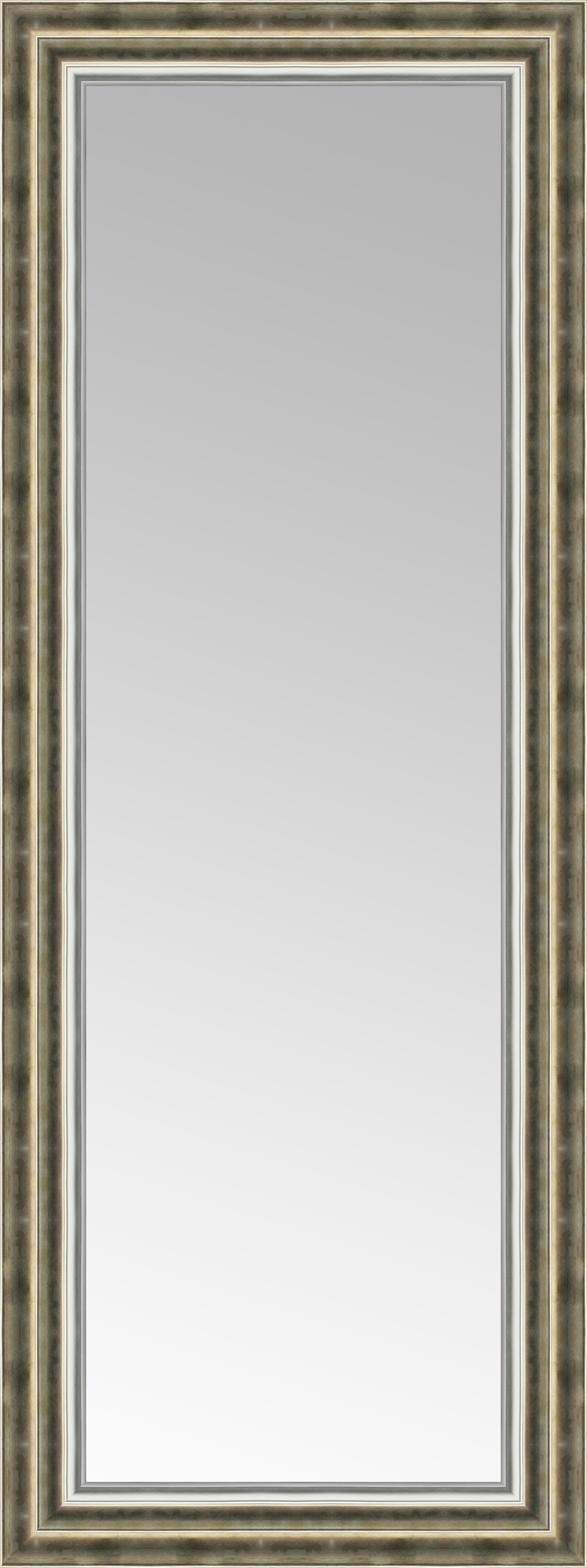 Espejo enmarcado rectangular puntas dorado 53 x145 cm