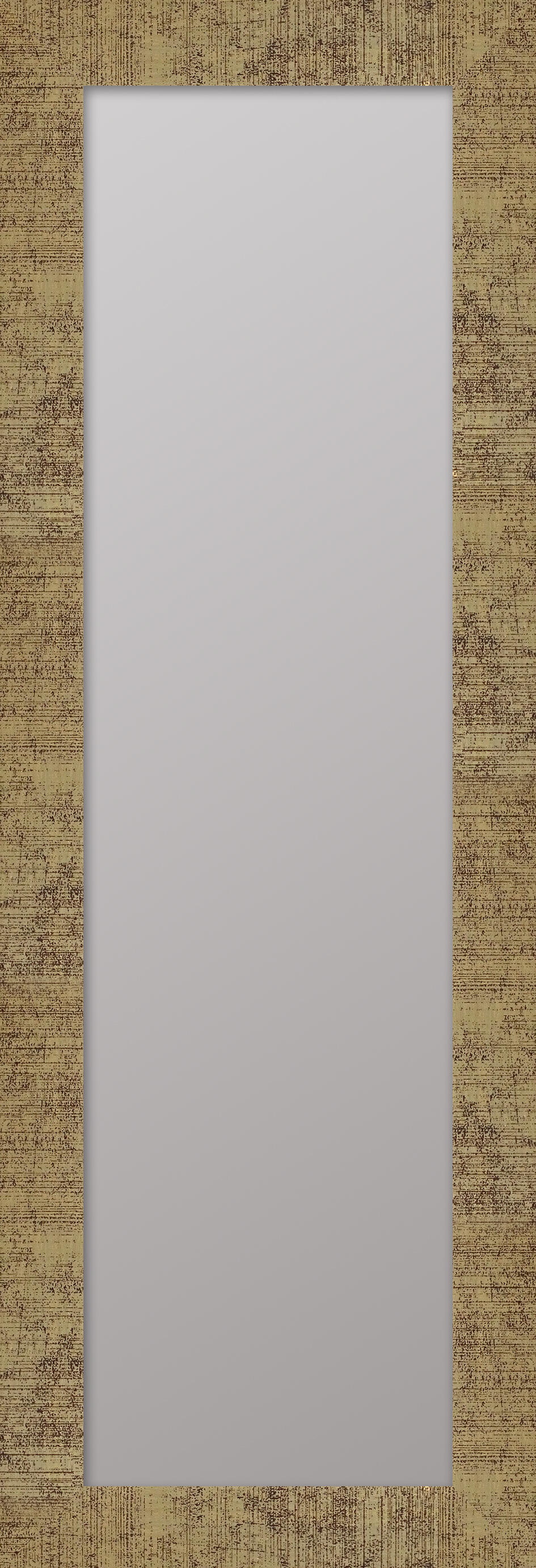 Espejo enmarcado rectangular metalizado dorado 52 x155 cm