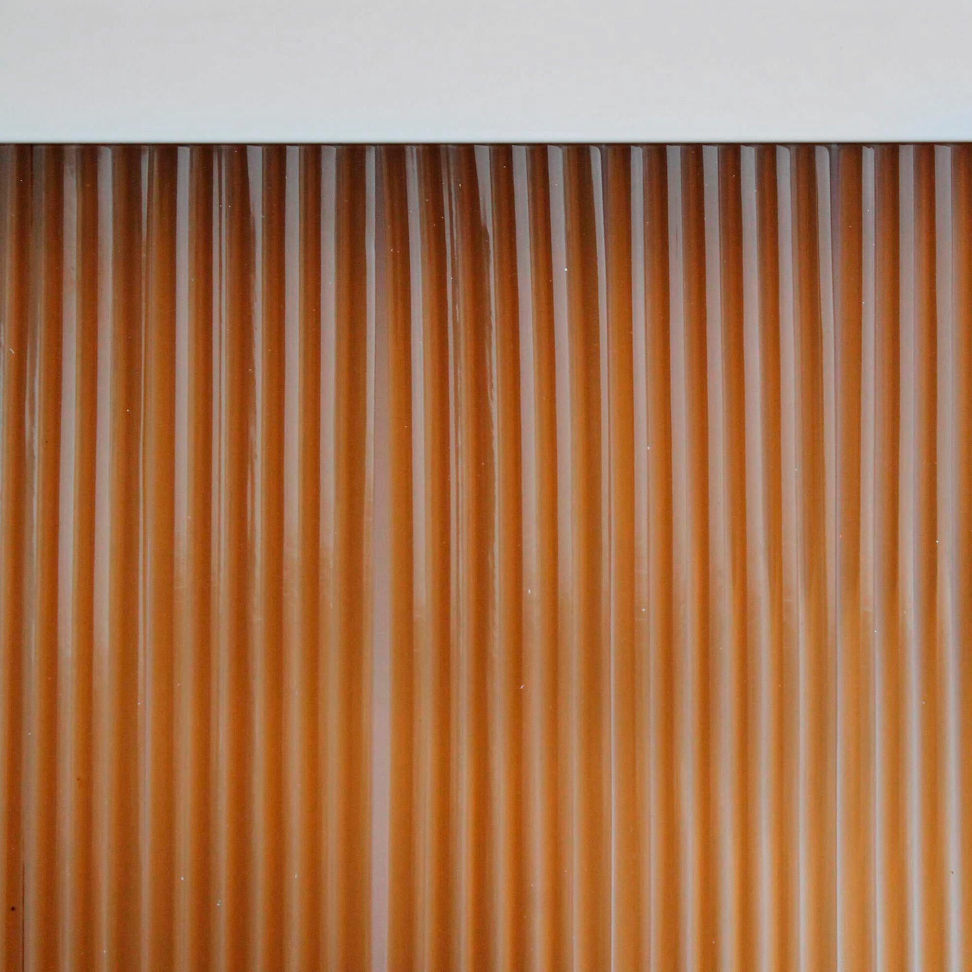 Cortina de puerta pvc adra marrón 90 x 210 cm