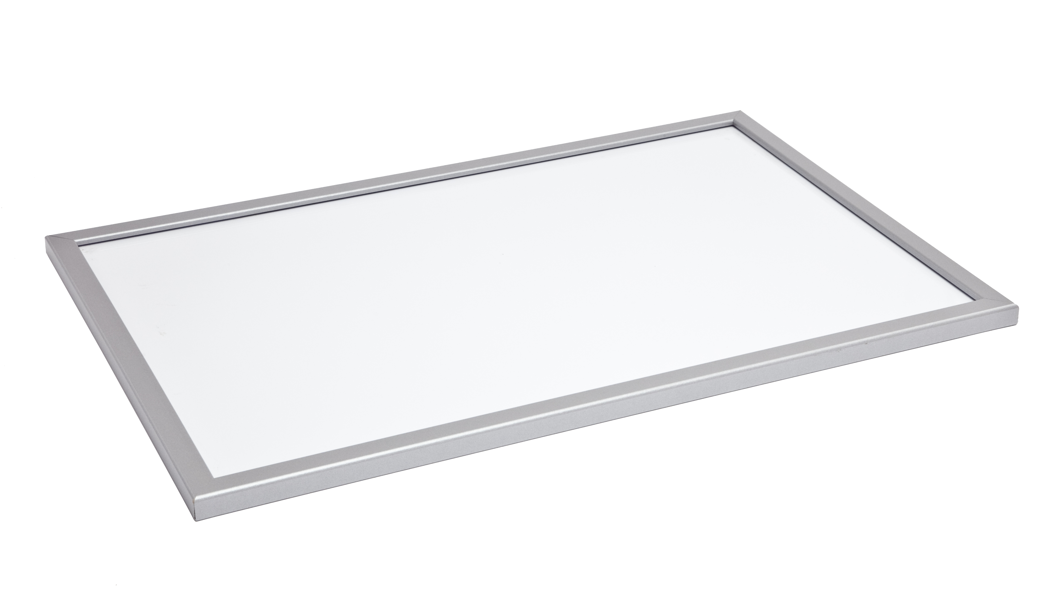 Pizarra con moldura de 90 x 60 cm blanco