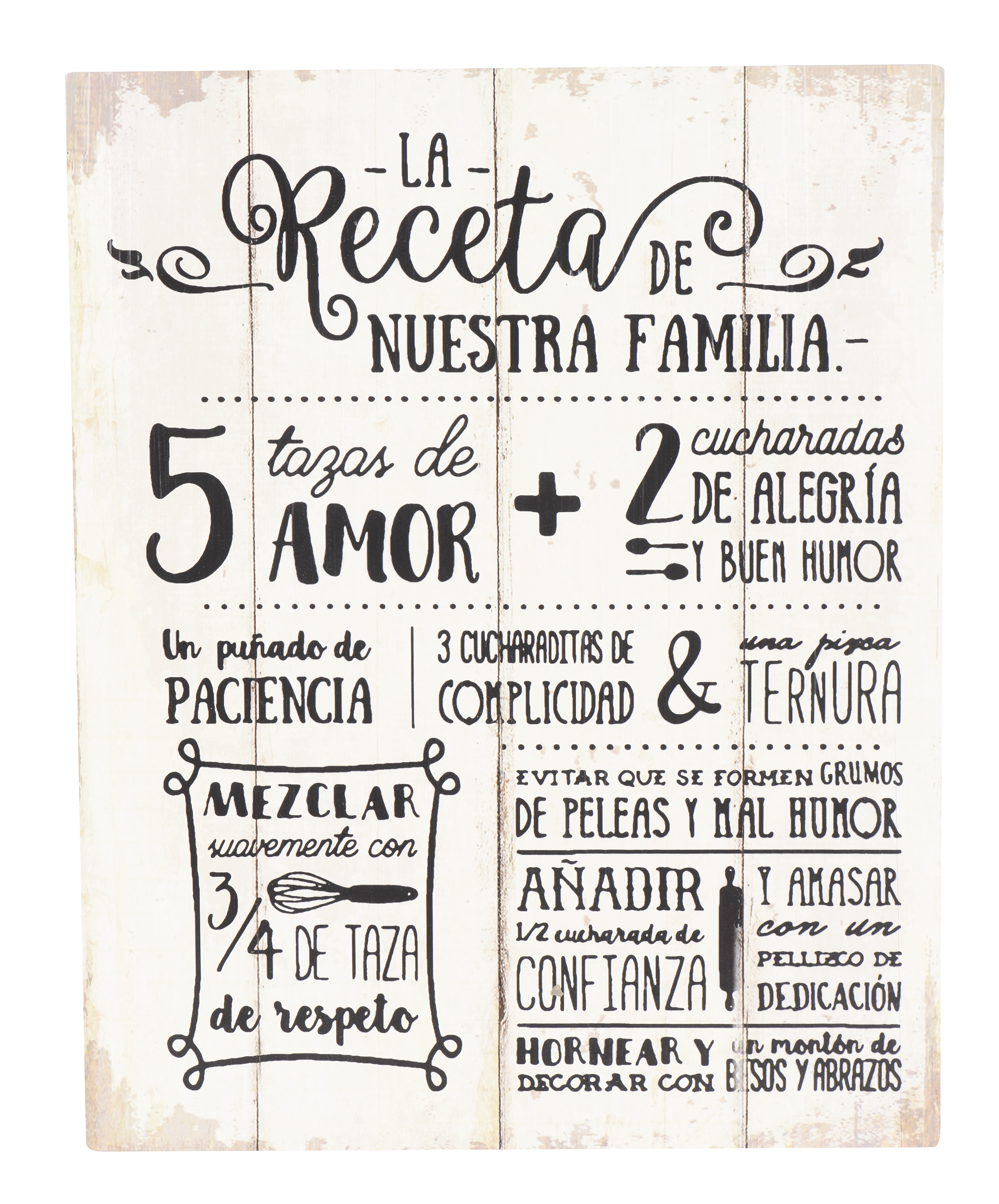 Mad era impresa Receta 50 x 40 cm - 1