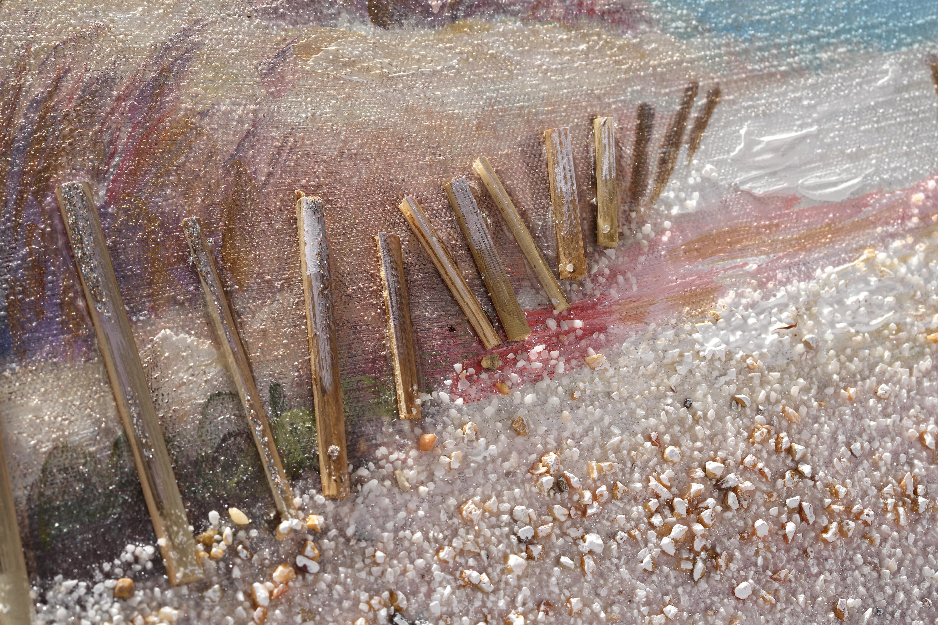 Tela pintada original 30 x 30 cm MAR3 - 4