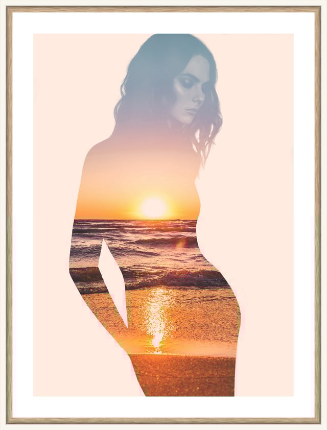 Moldura cm imagem  SILHUETA 30X40CM