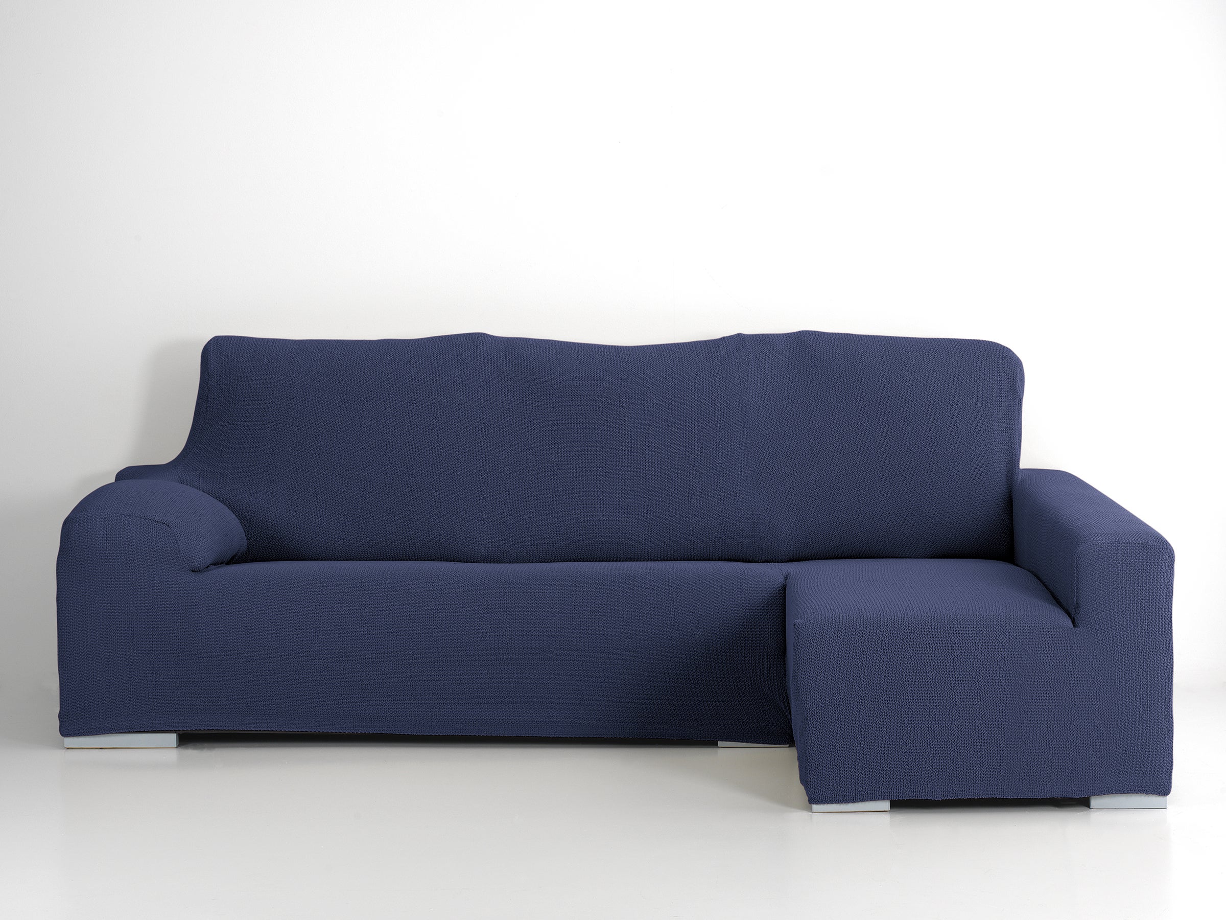 Funda chaise longue elástica edir azul izquierdo