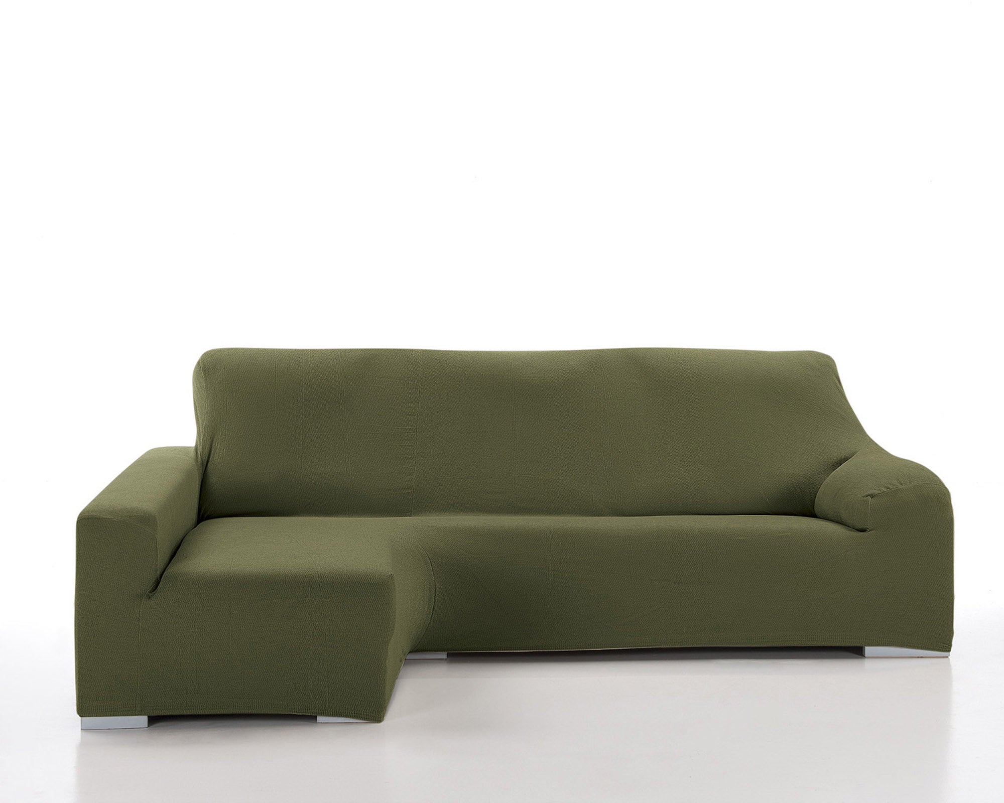 Funda chaise longue elástica enzo oliva derecho